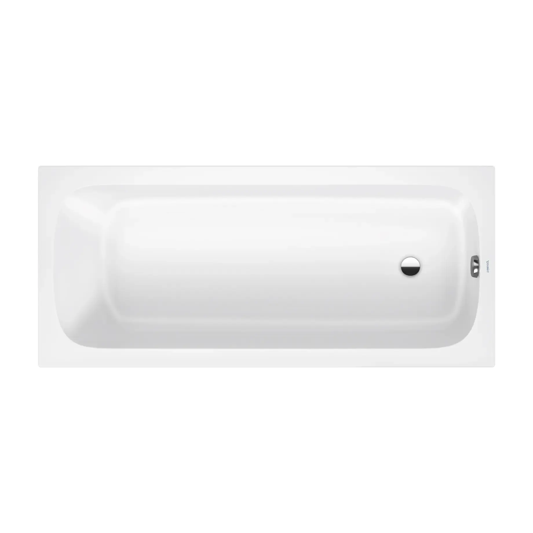 Ванна Qatego Duravit 700612000000000 Alpine White 170 х 75 см — вид на білому тлі