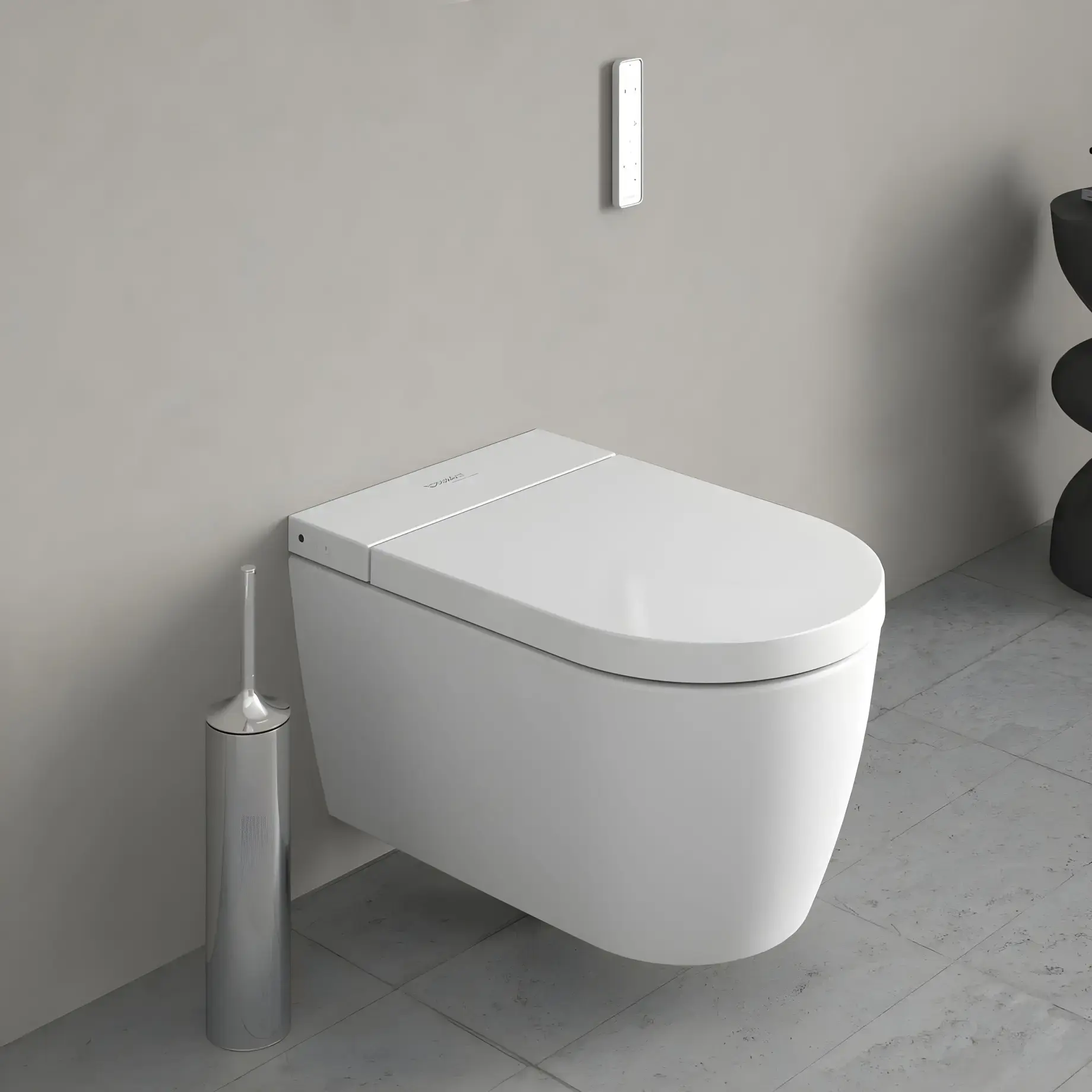 Унітаз-біде SensoWash® Starck f Compact Duravit 650000012004320 — у встановленому вигляді