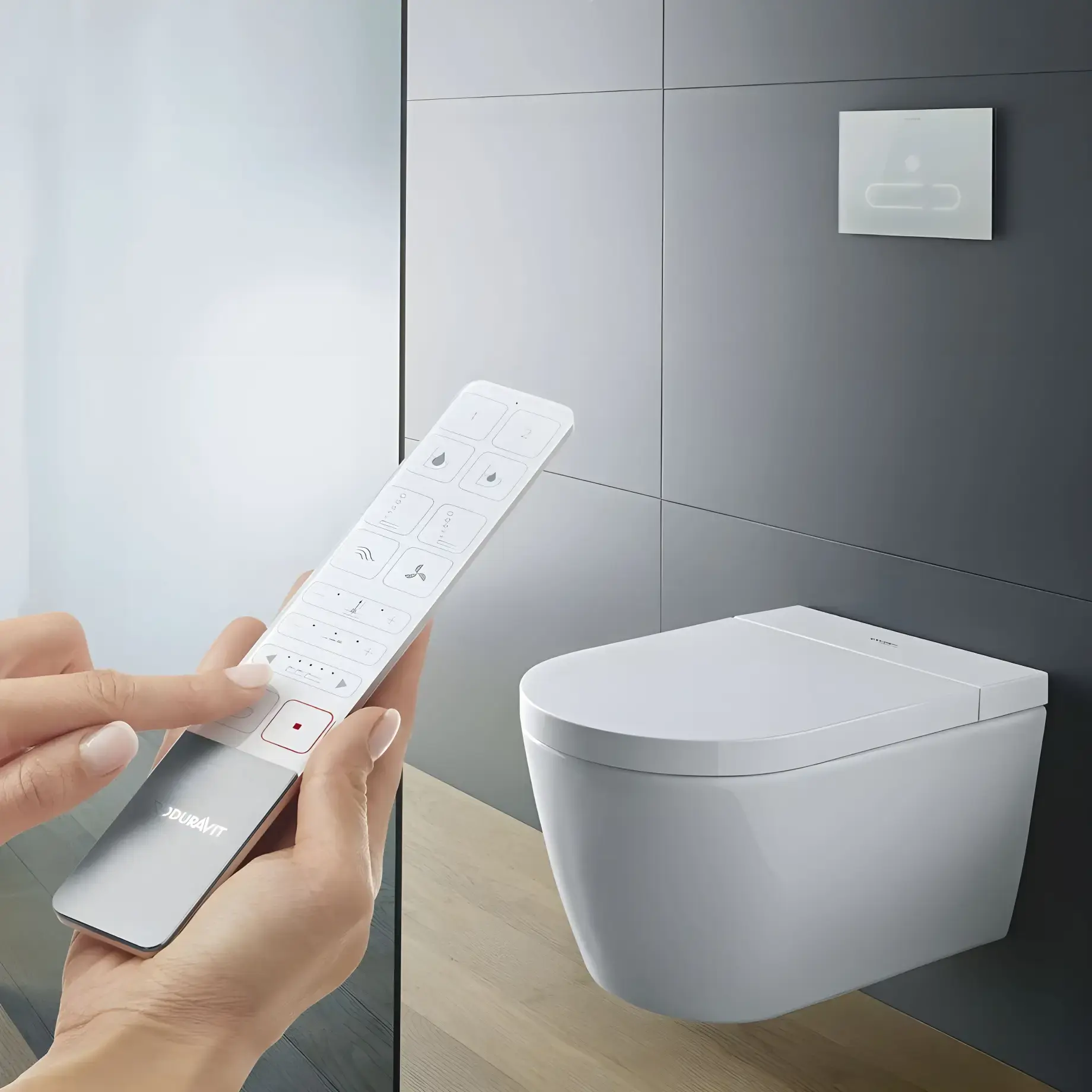 Унітаз-біде SensoWash® Starck f Compact Duravit 650000012004320 — деталь крупним планом
