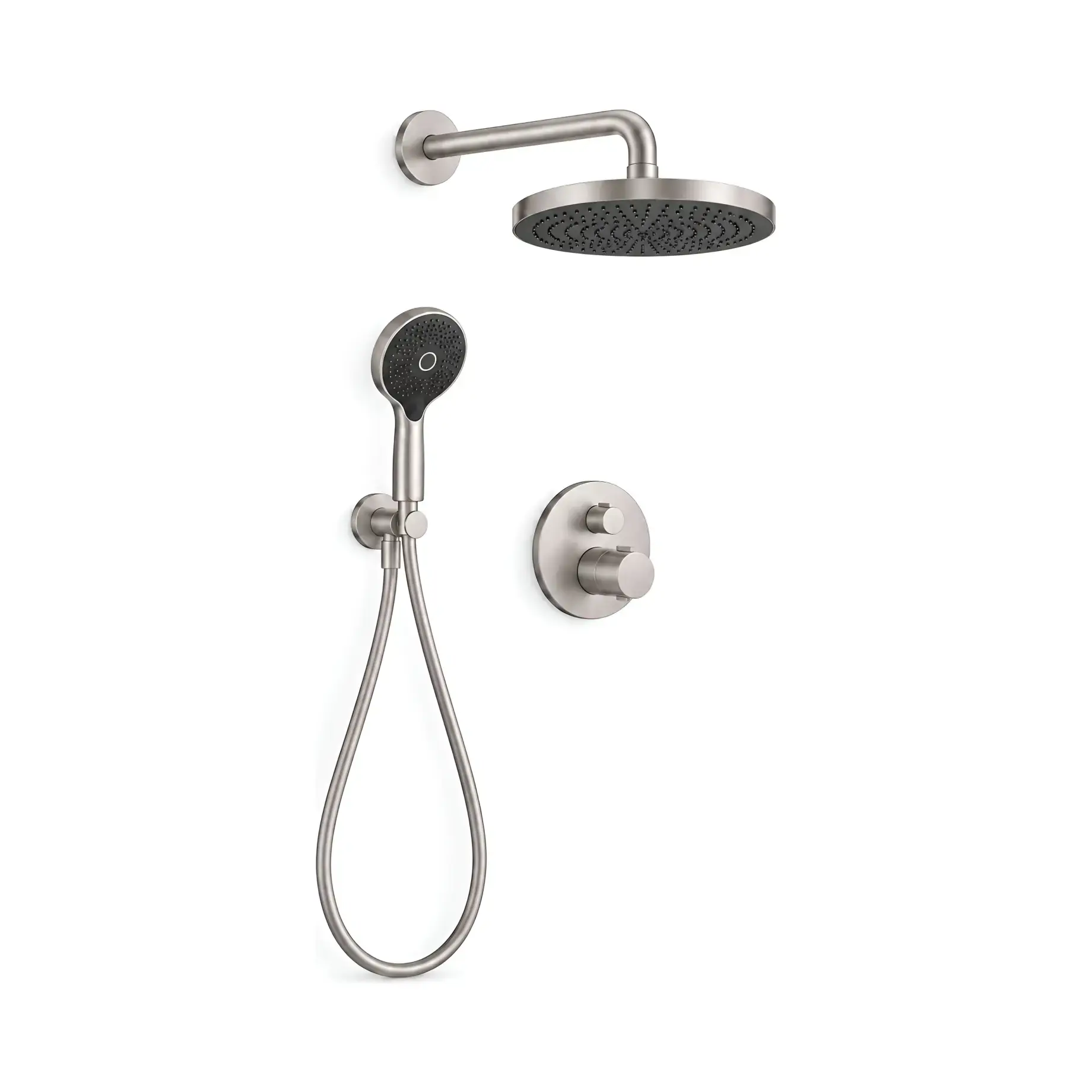 Душова система з термостатом (прихований монтаж) Duravit KIT2TH4200014070 — вид на білому тлі