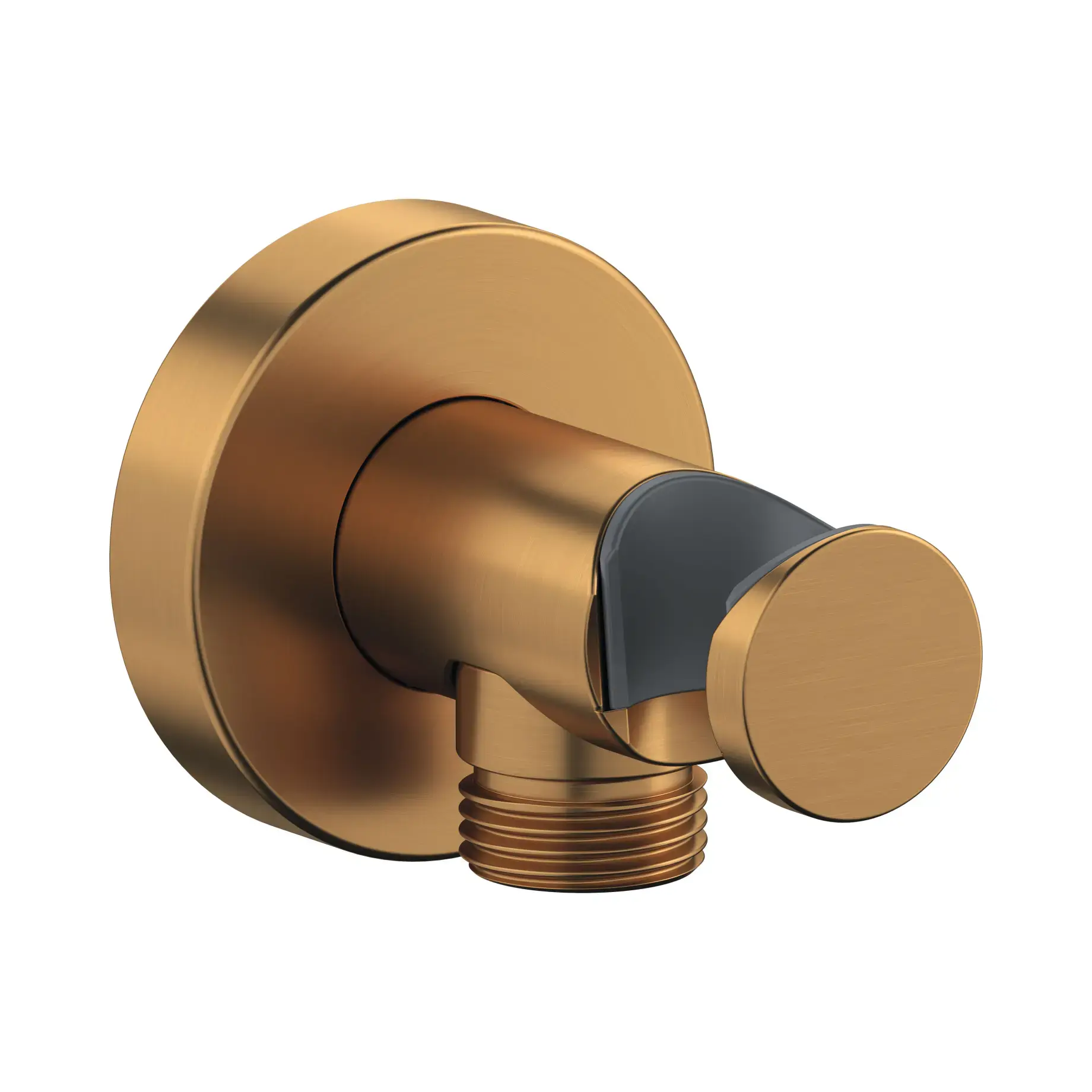 Шлангове приєднання Duravit UV0630009004 Brushed Bronze — вид на білому тлі