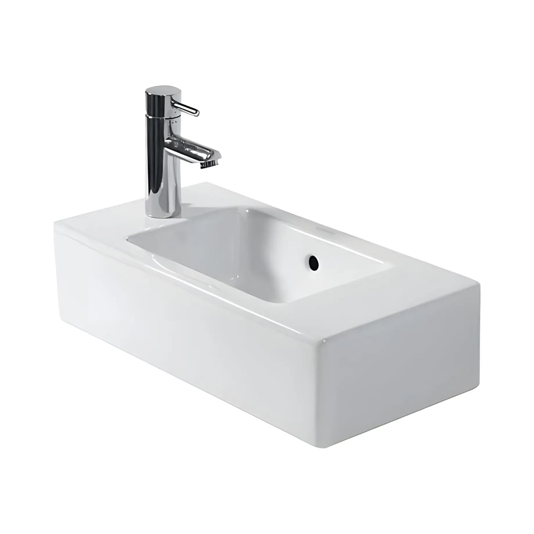 Умивальник Vero Duravit 0703500009 Alpine White 50 х 25 см — вид на білому тлі