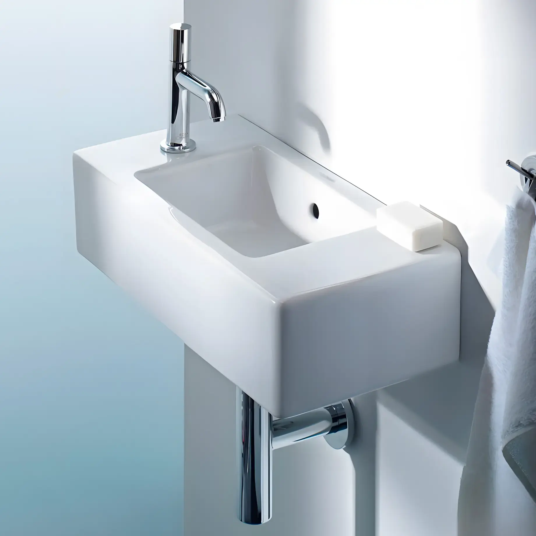 Умивальник Vero Duravit 0703500009 — бічний ракурс