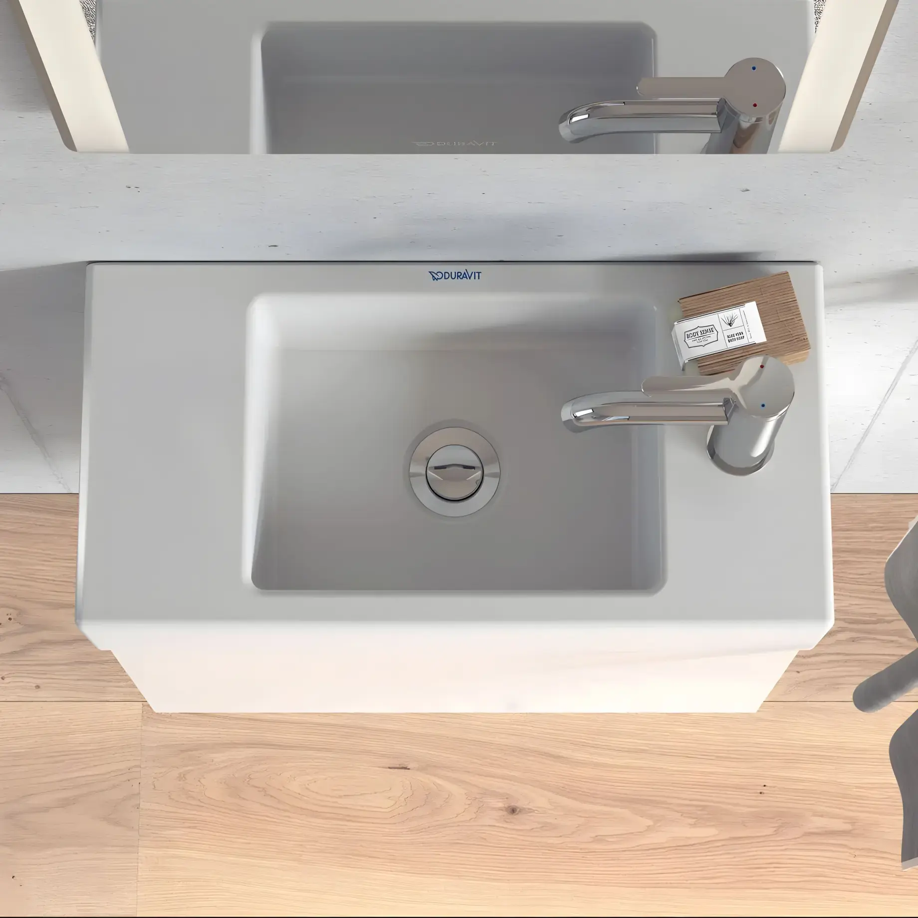 Умивальник Vero Air Duravit 0724500008 — бічний ракурс