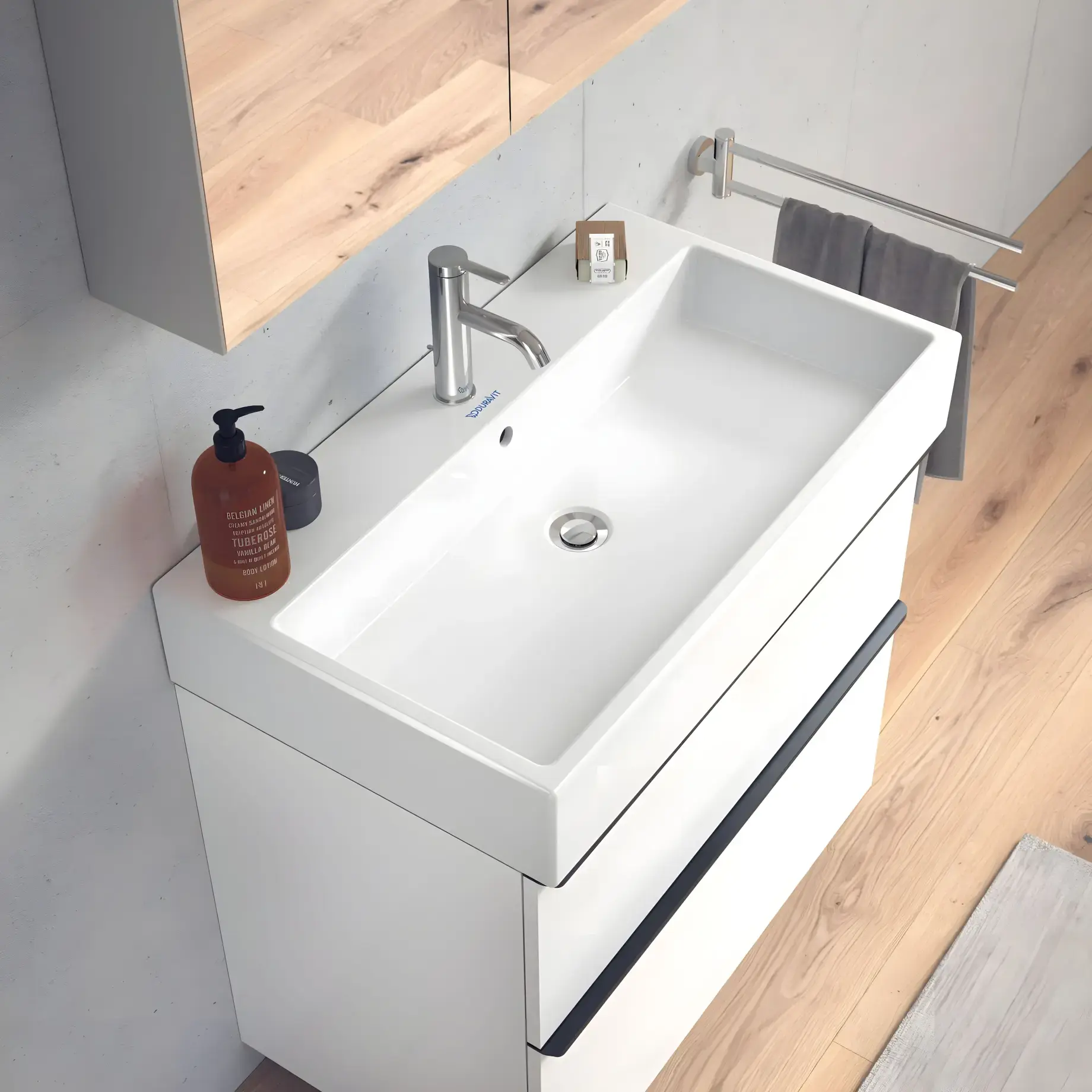 Умывальник Vero Air Duravit 2350800000 — боковой ракурс