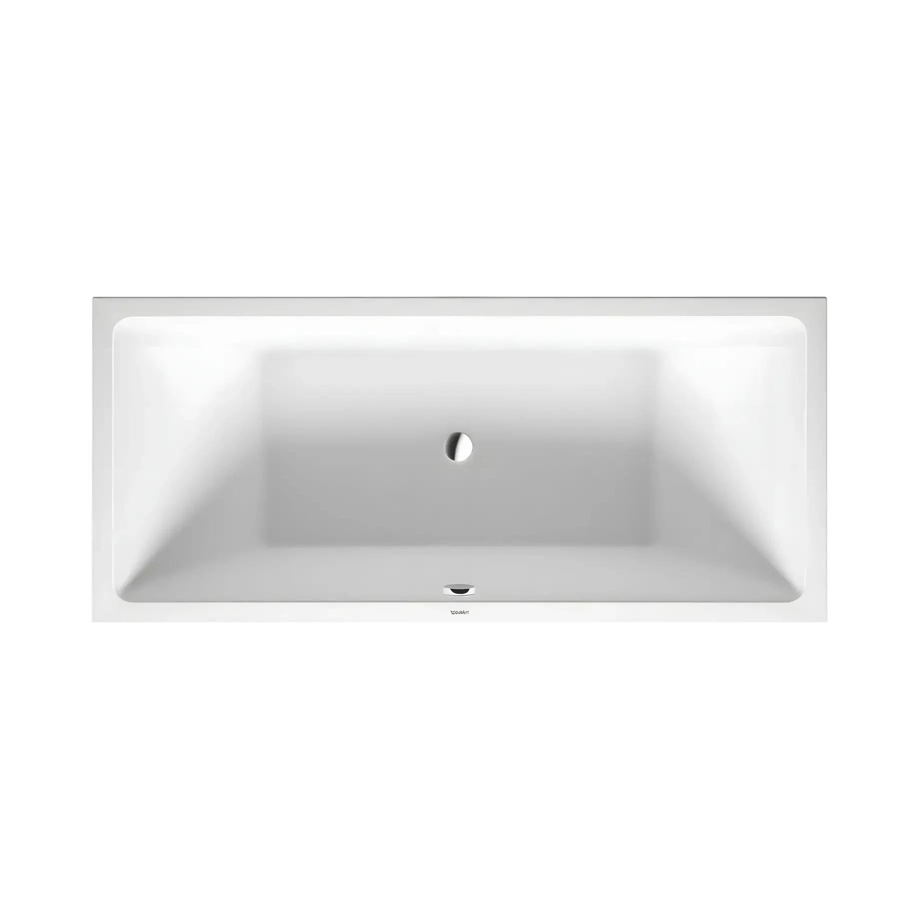 Ванна Vero Air Duravit 700413000000000 Alpine White 180 х 80 см — вид на білому тлі