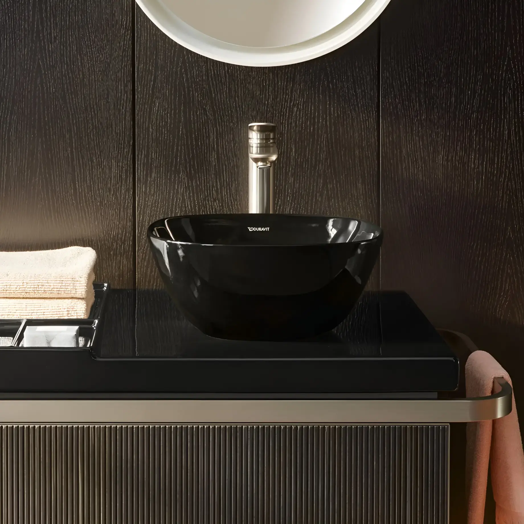 Смеситель для умывальника Wave XL Производитель WA10400020701 Stainless Steel Brushed — боковой ракурс