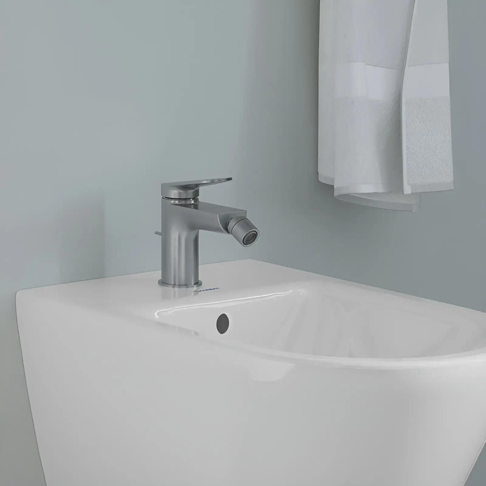 Смеситель для биде Wave Производитель WA2400001070 Stainless Steel Brushed — вид спереди