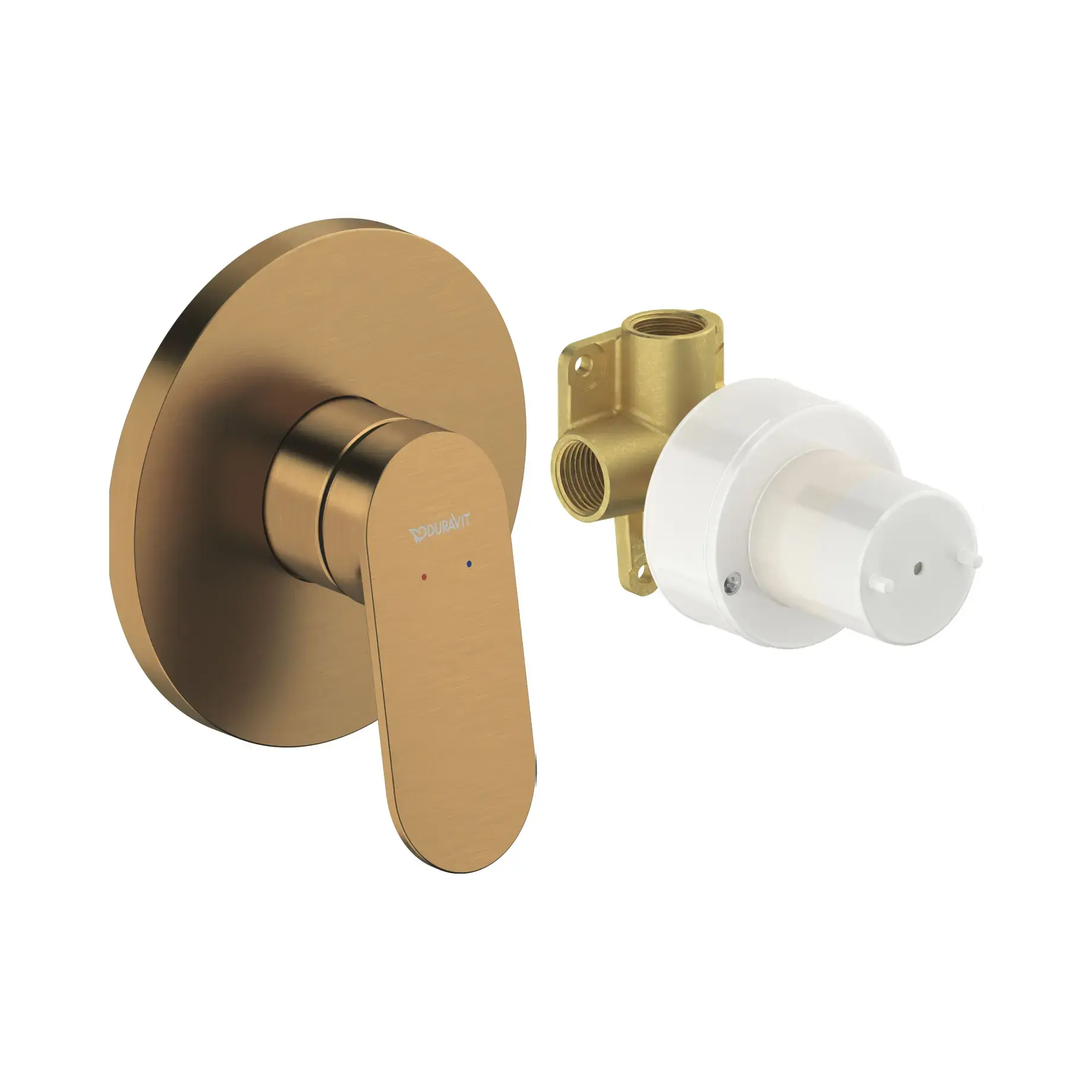 Смеситель для ванны / душа Wave Производитель WA4210007004 Brushed Bronze — вид спереди
