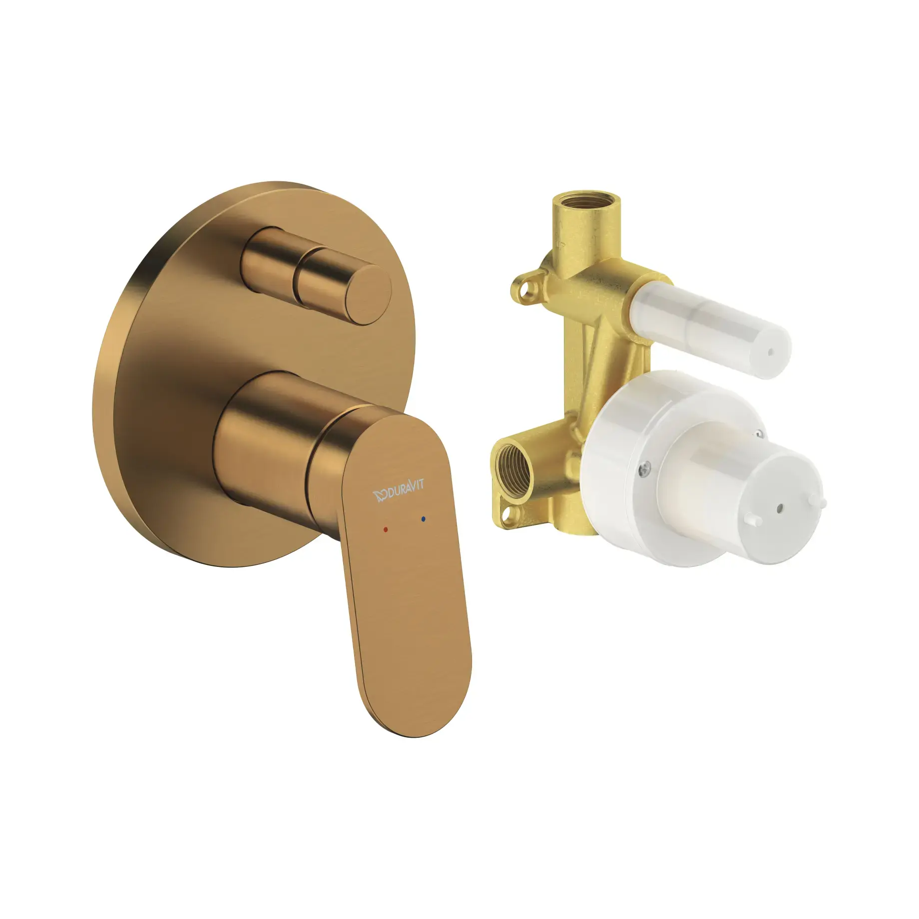 Смеситель для ванны / душа Wave Производитель WA4210008004 Brushed Bronze — вид спереди
