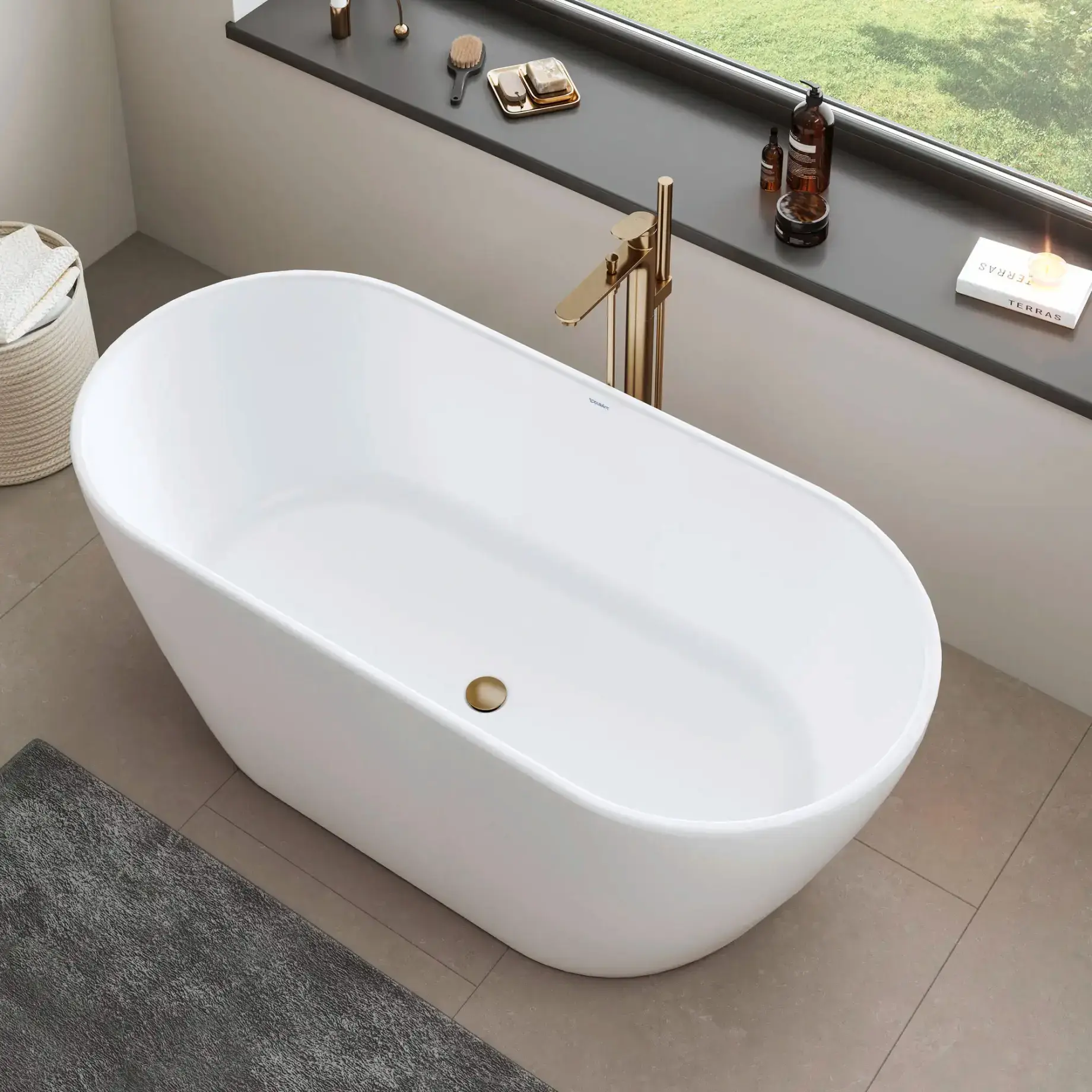 Смеситель для ванны Wave Производитель WA5250000004 Brushed Bronze — вид спереди