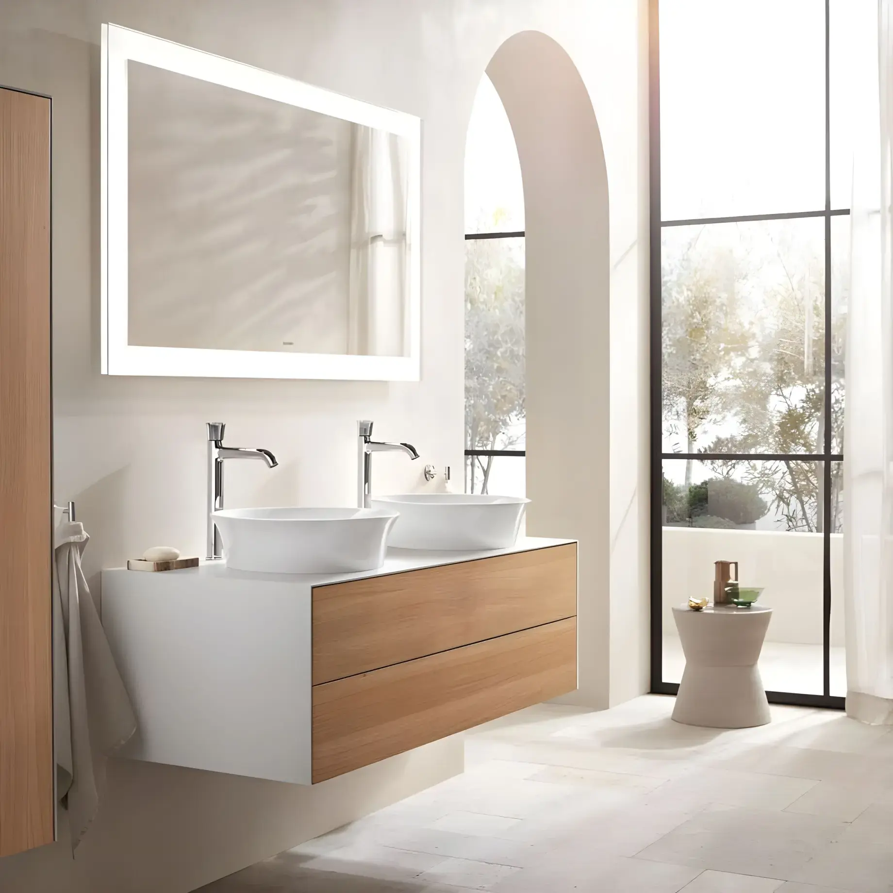 Умивальник White Tulip Duravit 2362430079 — бічний ракурс