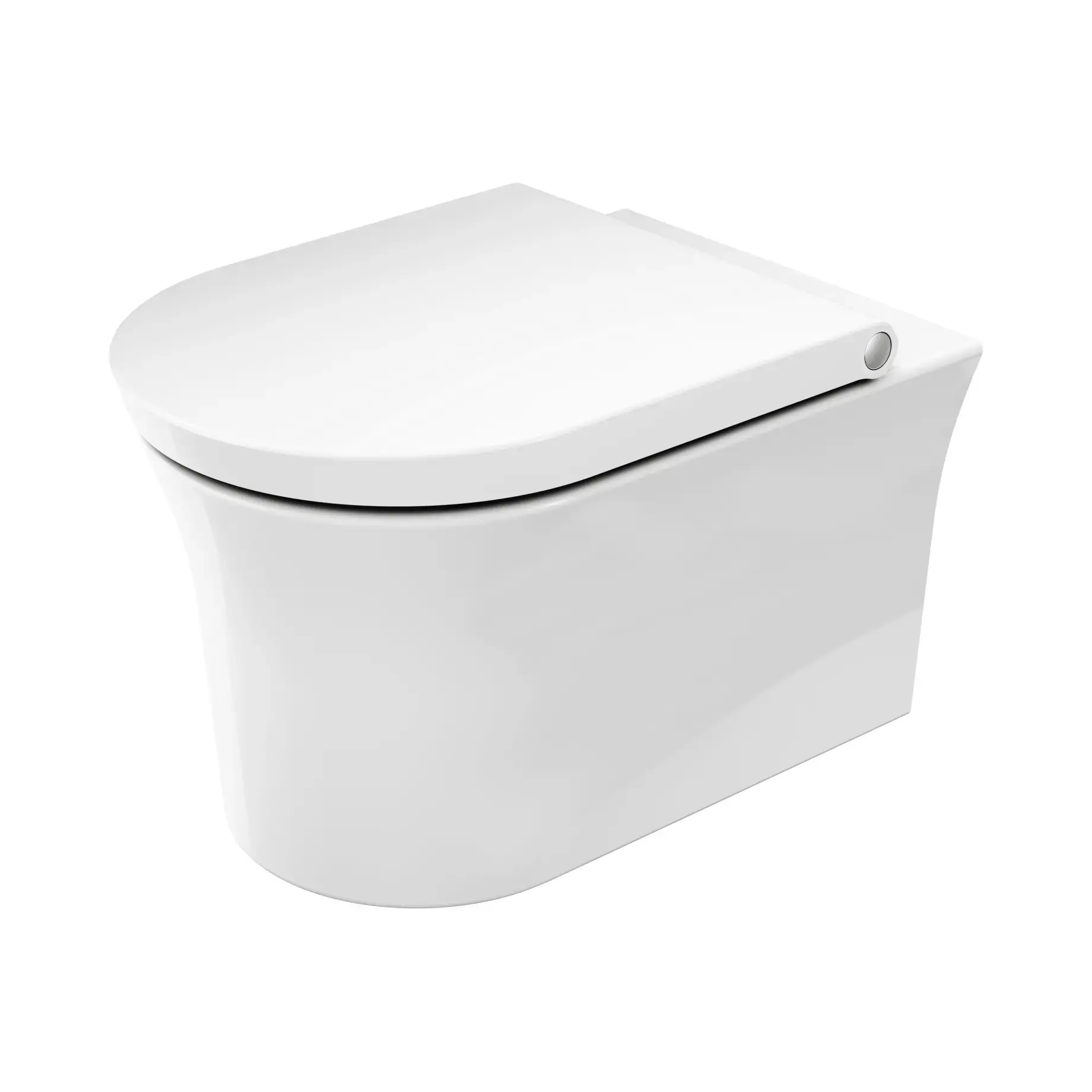 Унітаз підвісний White Tulip Duravit 2576092000 + 0027090000 White Alpin 54 х 37 см — вид на білому тлі