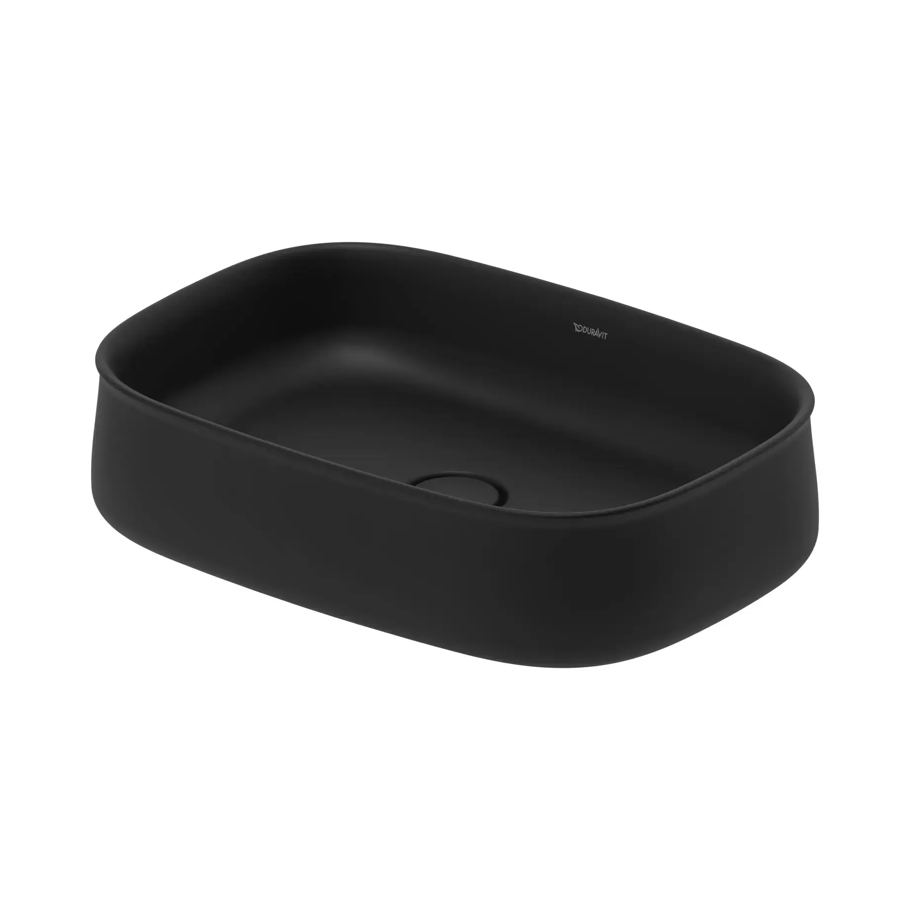Умивальник Zencha Duravit 2373551379 Anthracite Matt — вид на білому тлі