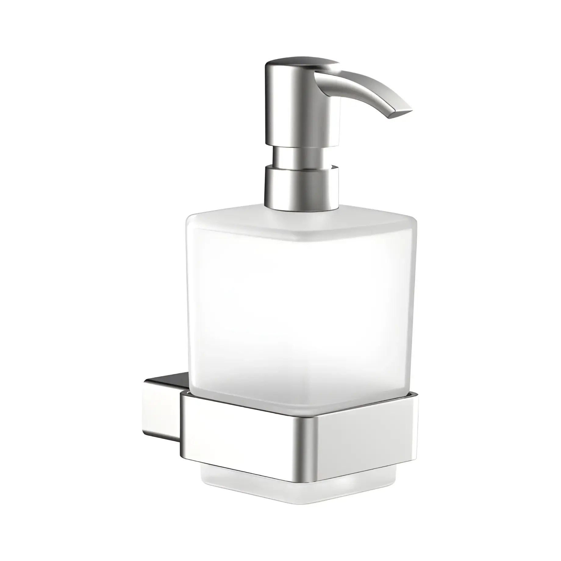 Дозатор для рідкого мила Loft Emco 052101600 Stainless Steel 11.3 х 7 х 15.9 см — вид на білому тлі