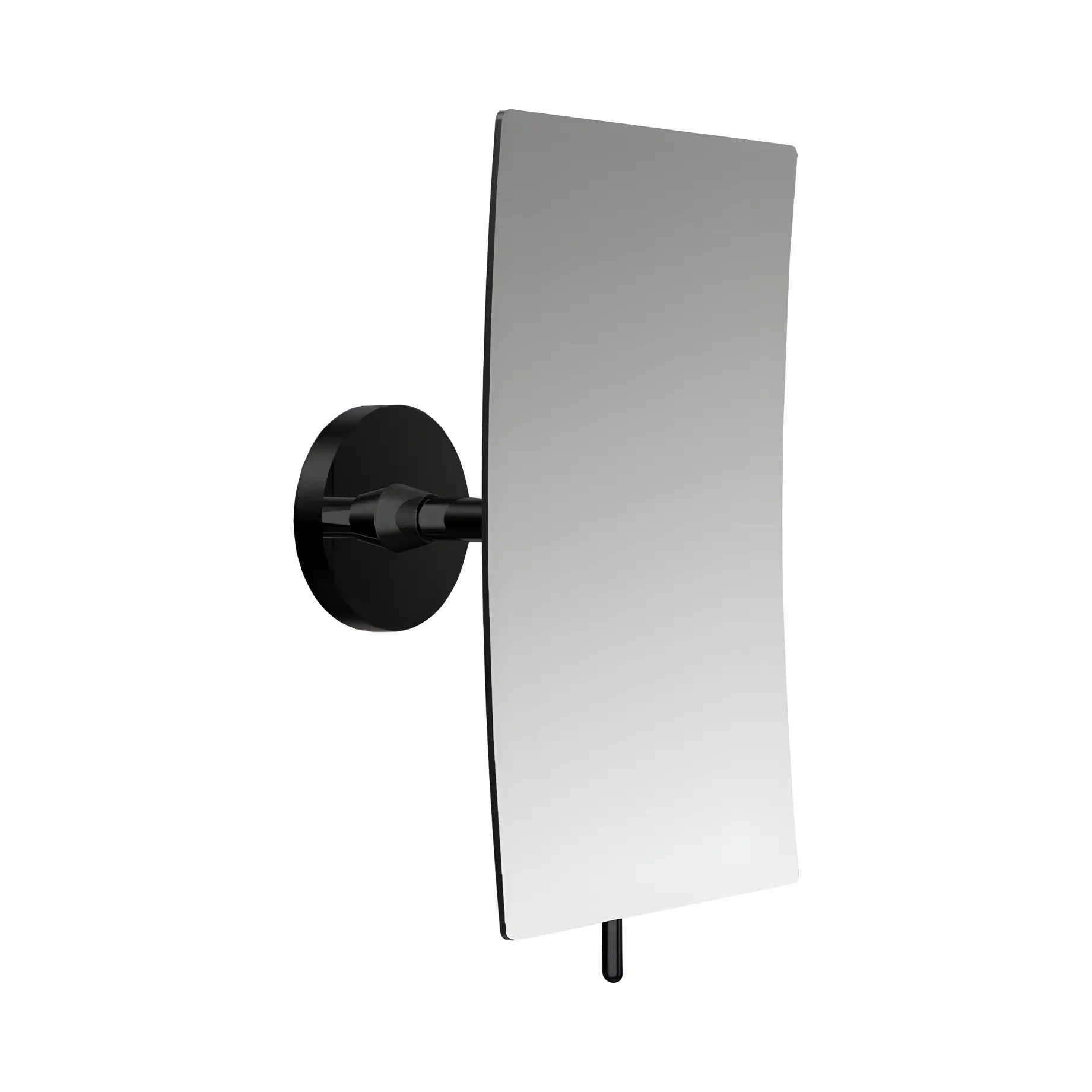 Косметичне дзеркало Round Emco 109413337 Black Matt — вид на білому тлі