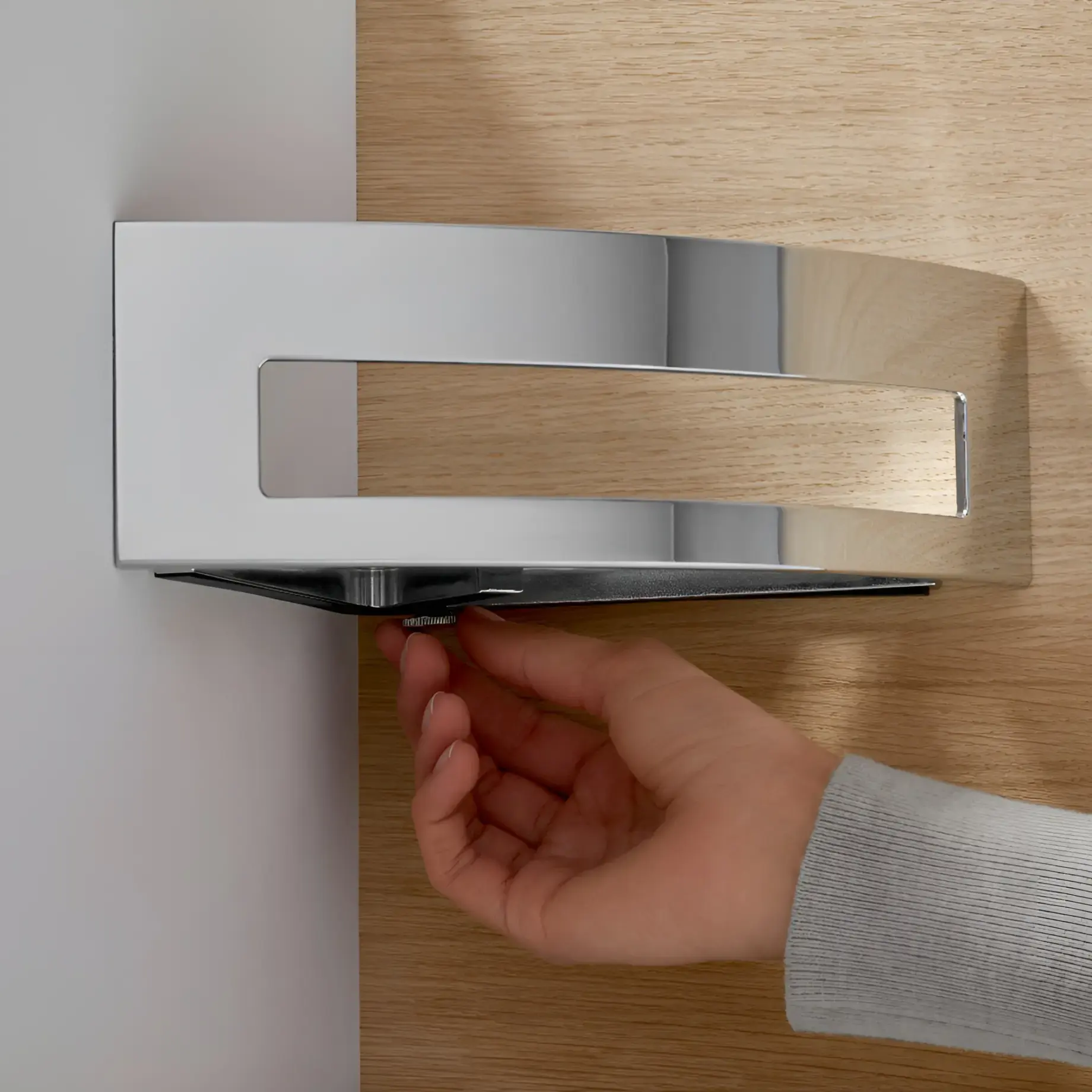 Мильниця кутова System 2 Виробник 354500121 Chrome — бічний ракурс