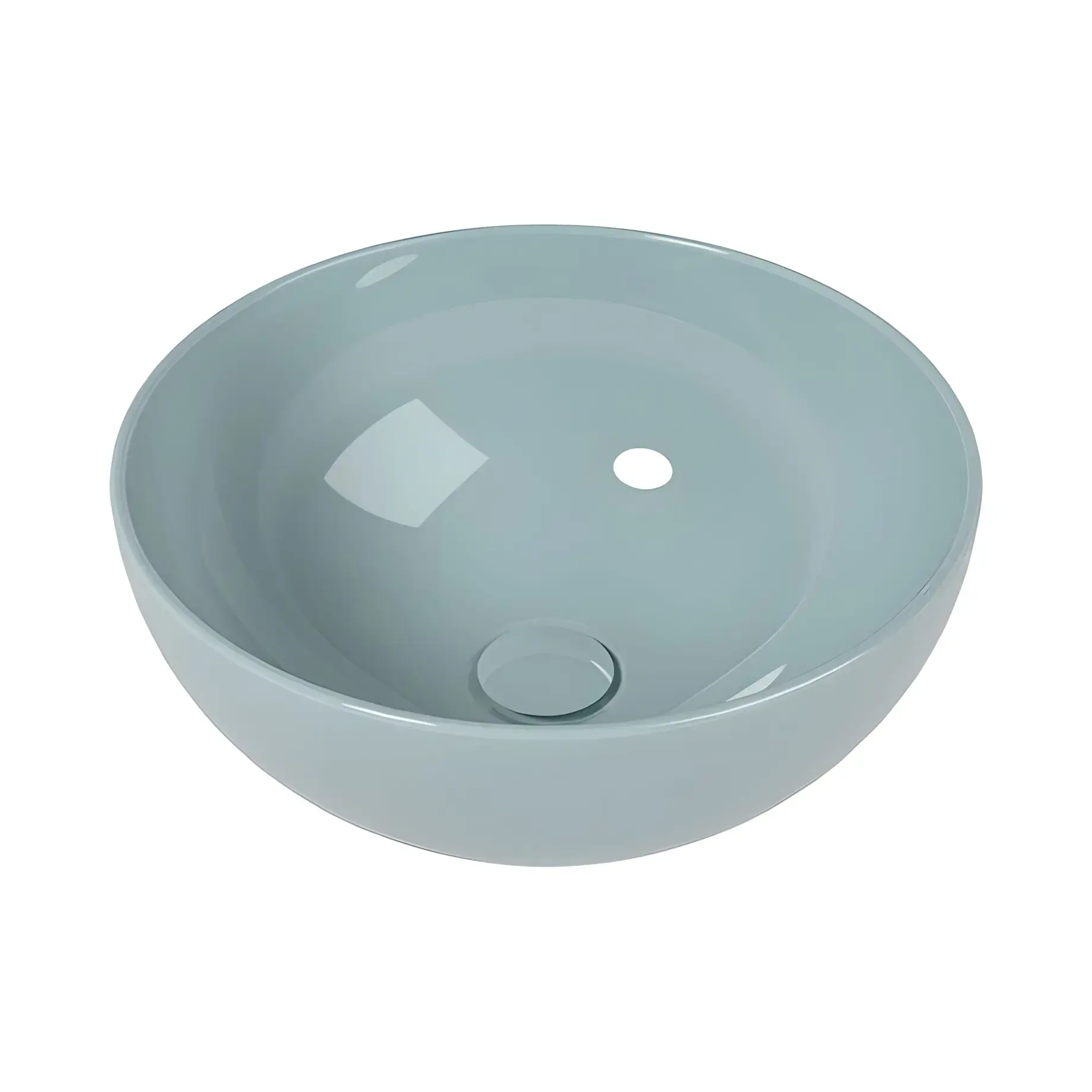 Умивальник App Flaminia AP40AAP Glossy Powder Blue — вид на білому тлі