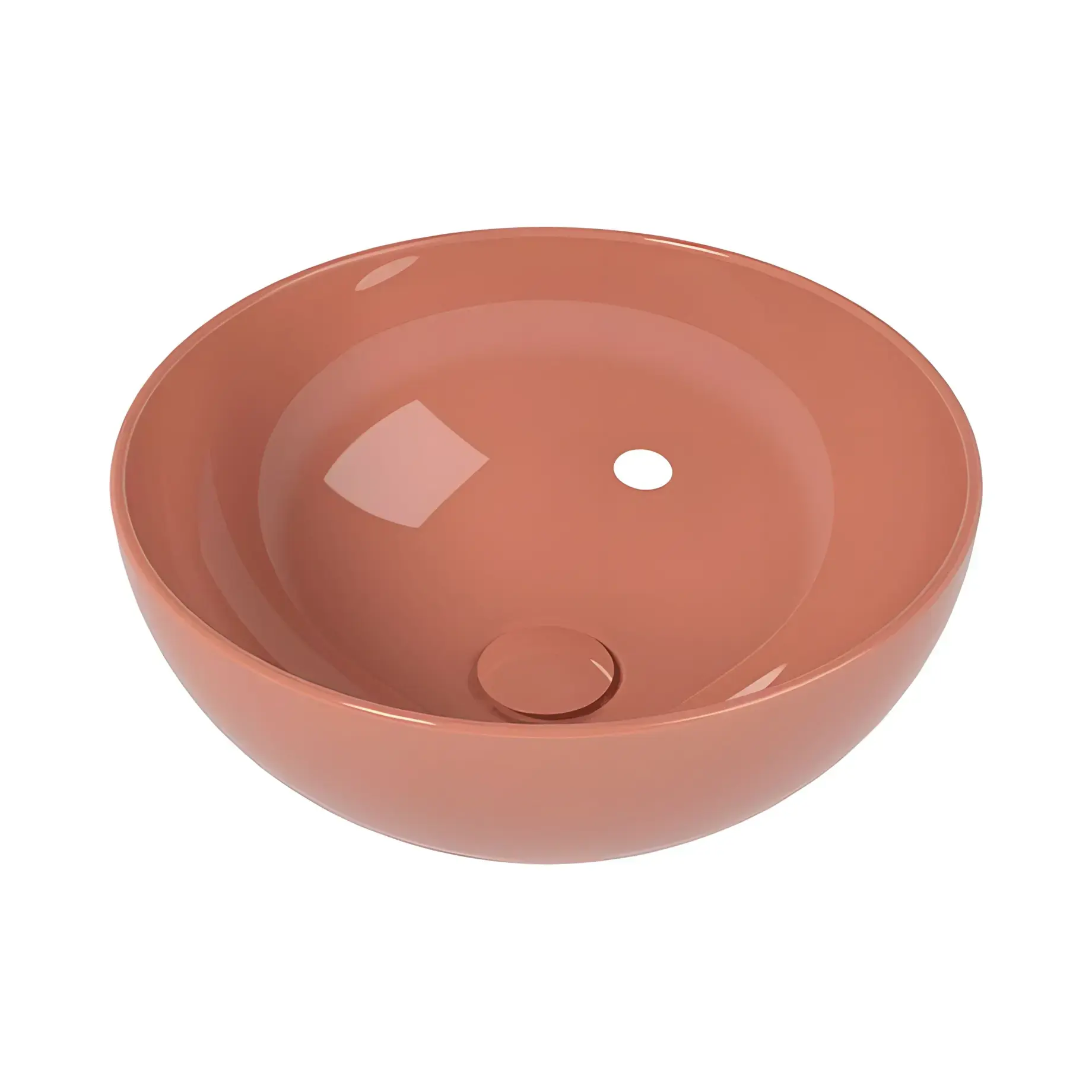 Умивальник App Flaminia AP40ATC Glossy Terracotta — вид на білому тлі