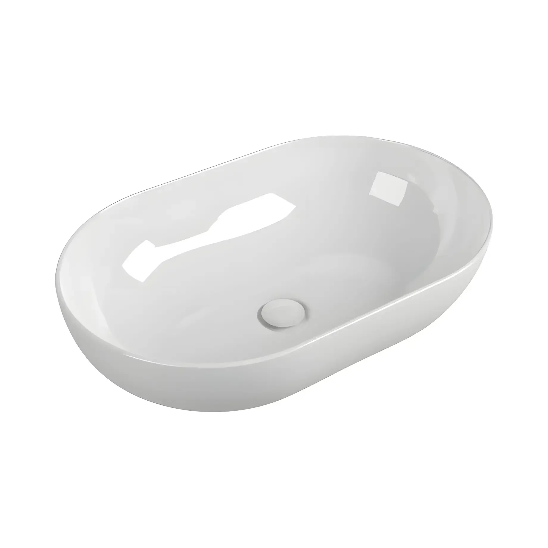 Умивальник App Flaminia AP62A Glossy White 62 х 40 см — вид на білому тлі