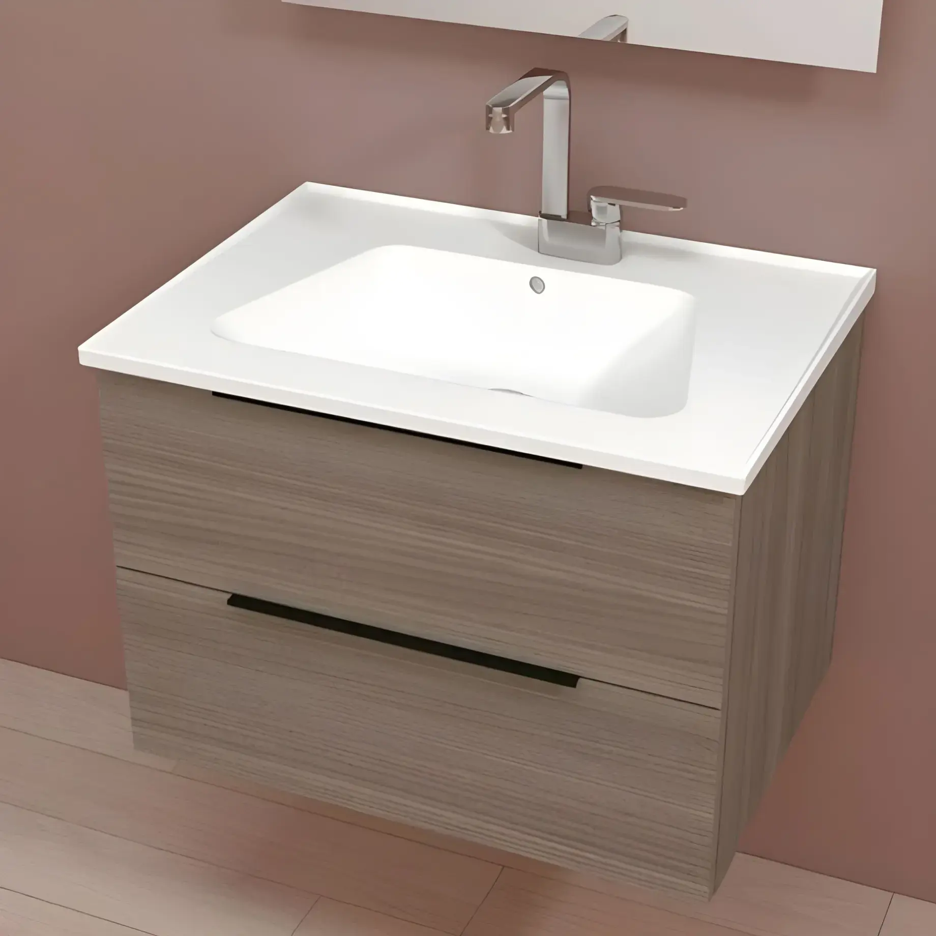 Умивальник Bloom Flaminia BM70L — бічний ракурс