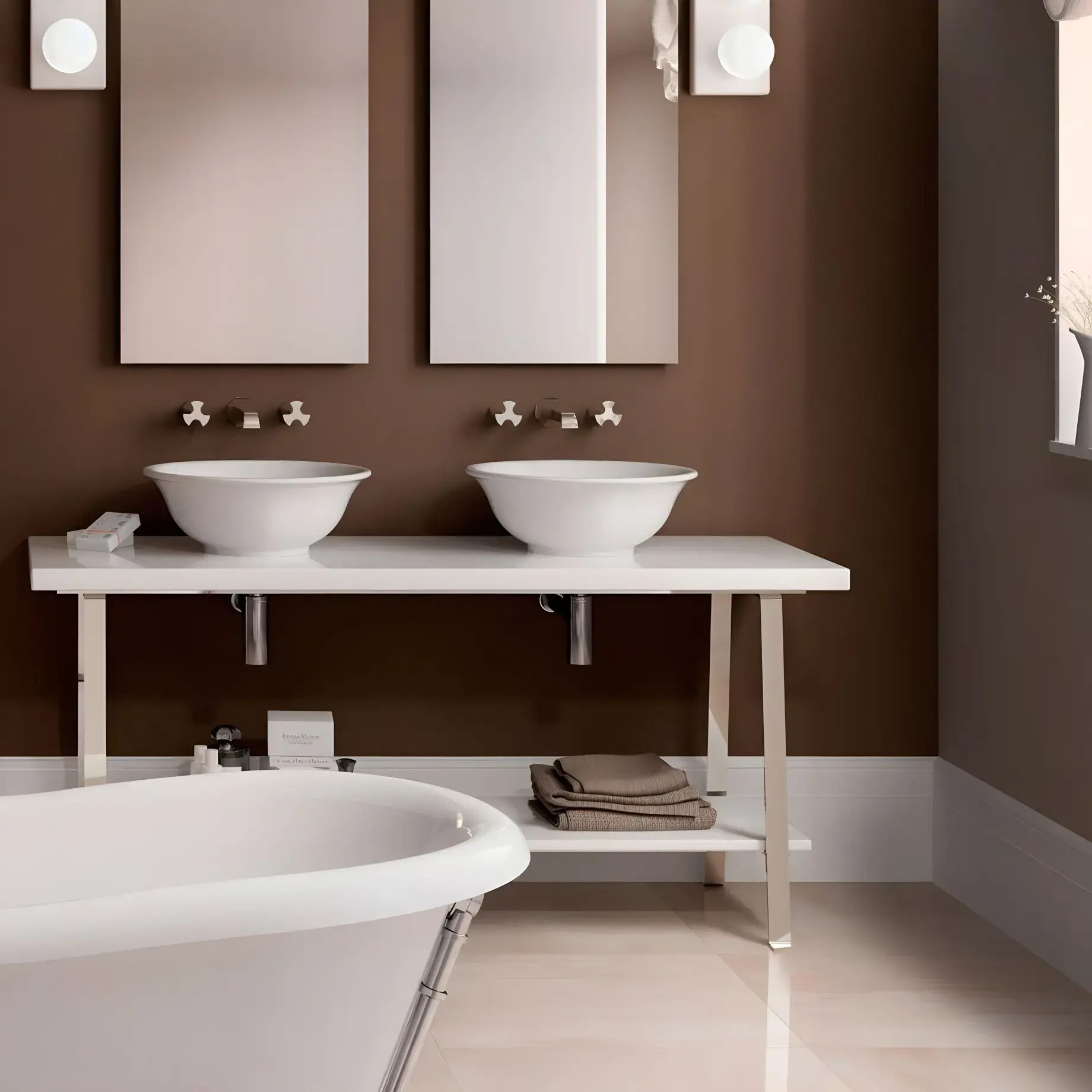 Умивальник Boll Flaminia BL42L — бічний ракурс