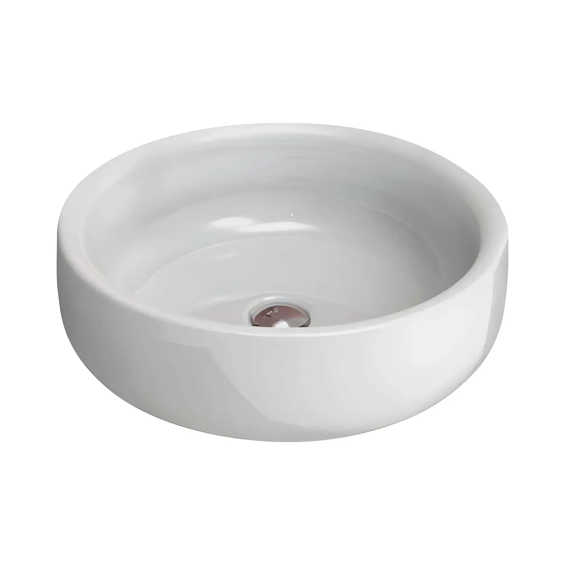 Умивальник Bonola Flaminia BN46A Glossy White 46 х 46 см — вид на білому тлі