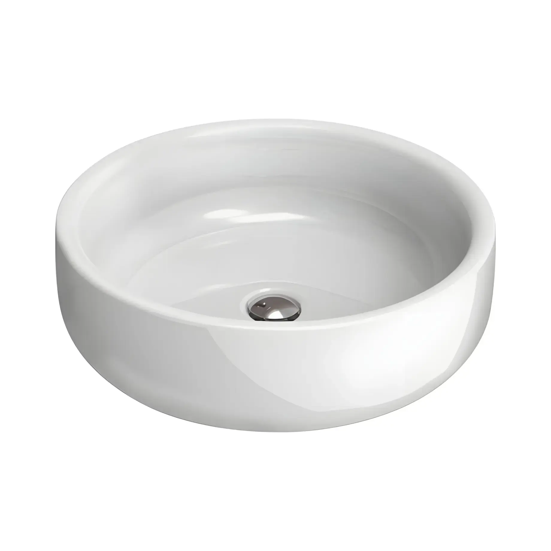Умивальник Bonola Flaminia BN50A Glossy White 50 х 50 см — вид на білому тлі