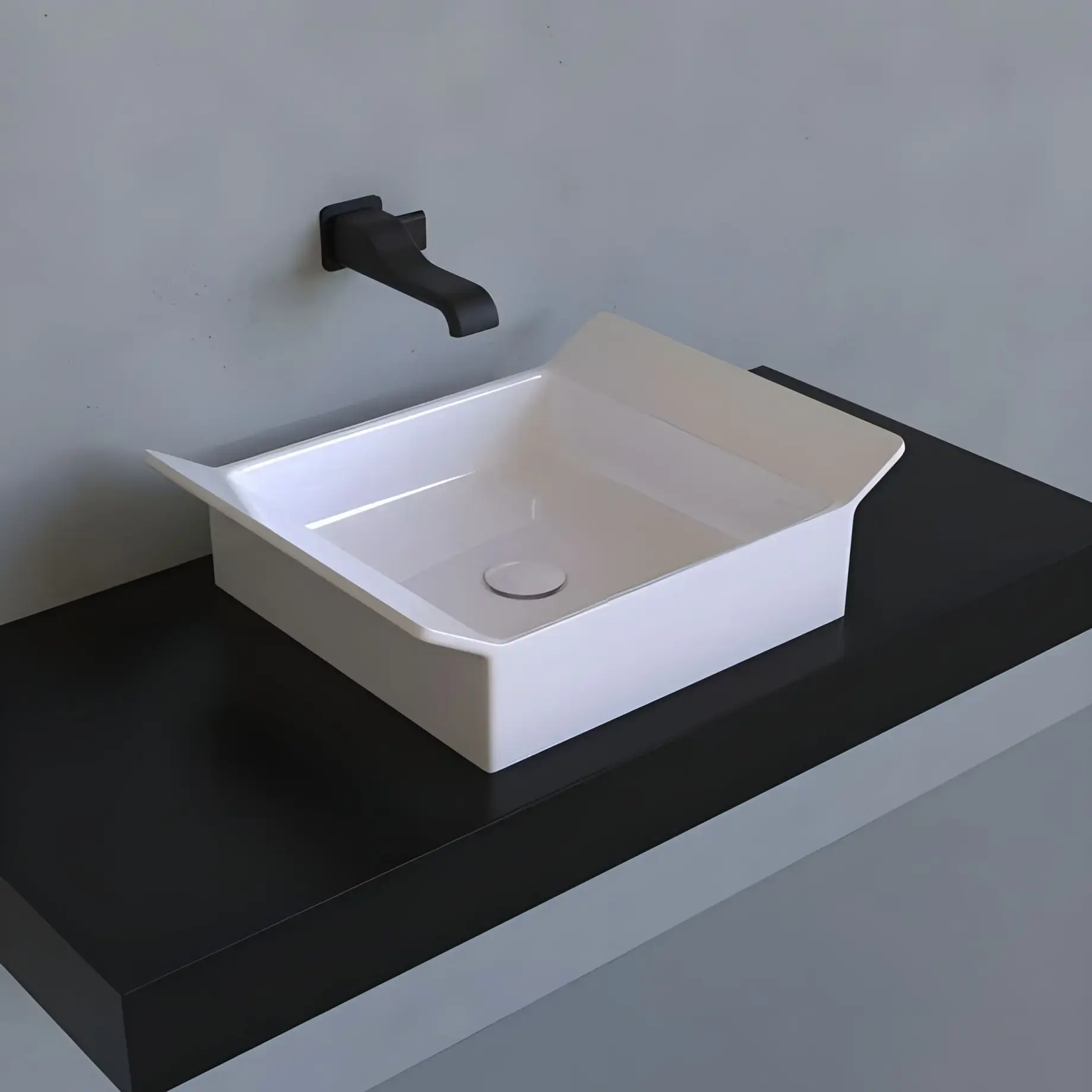 Умывальник Box Flaminia BX40A — вид спереди