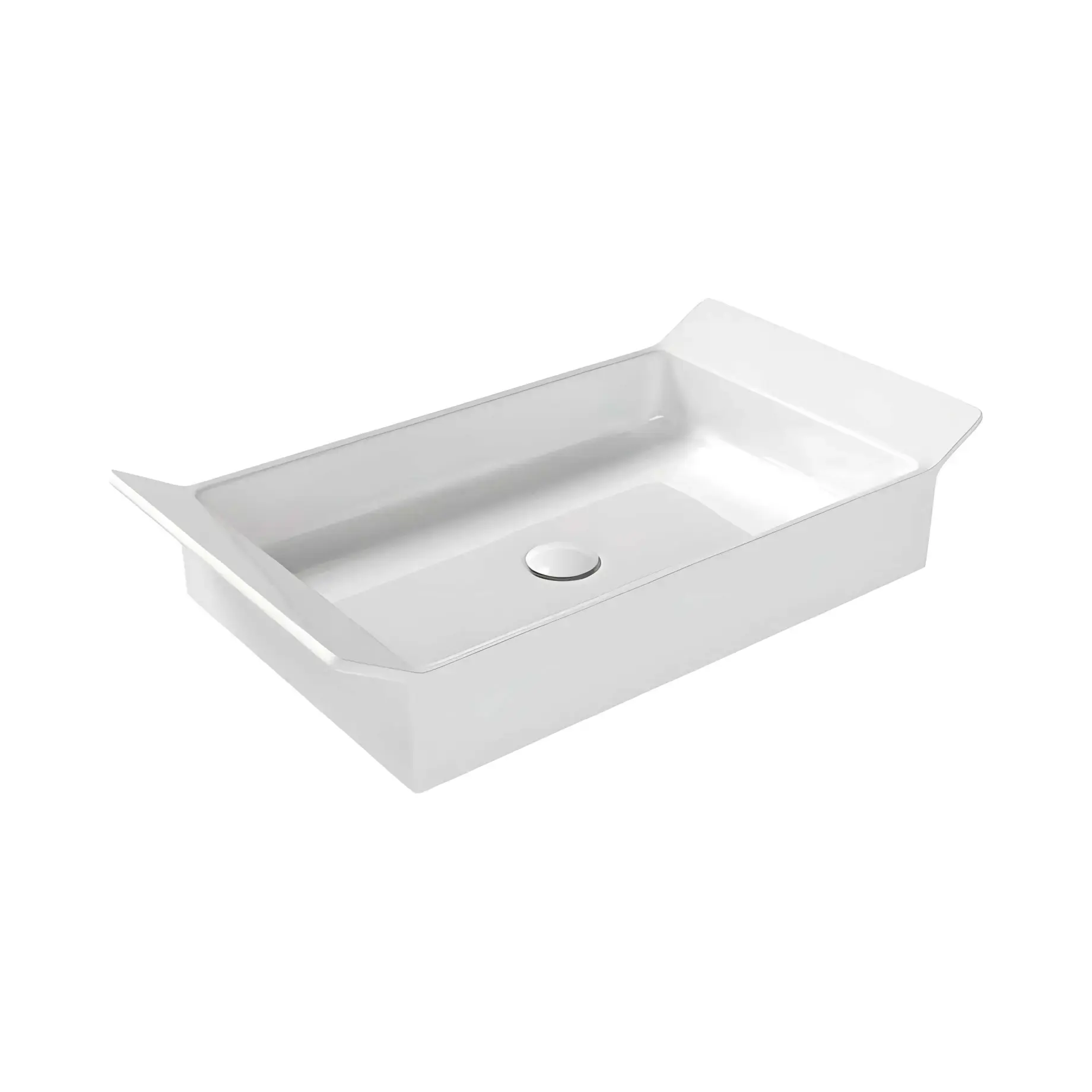 Умивальник Box Flaminia BX60A Glossy White 72.5 х 40 см — вид на білому тлі