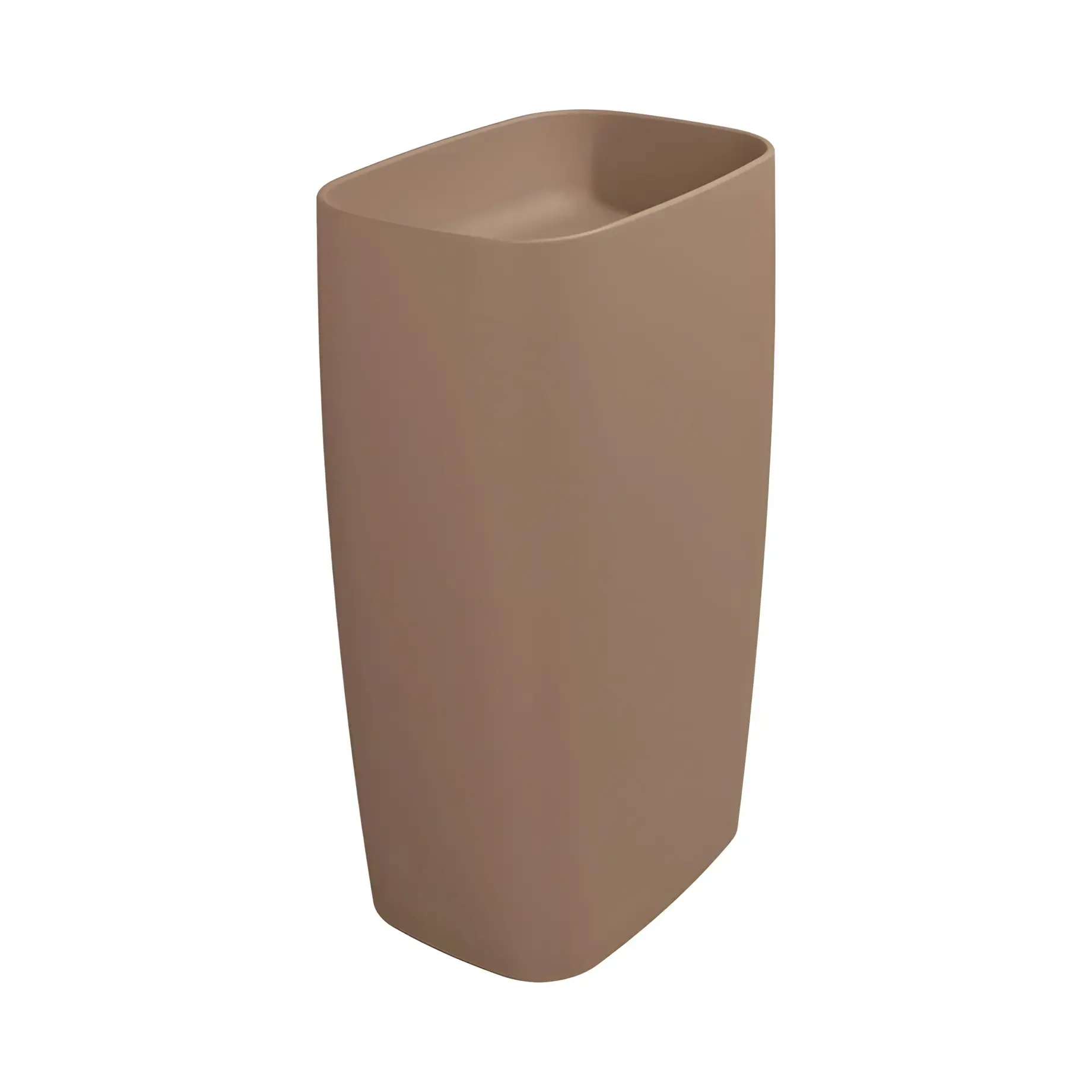 Умивальник MonoFlag Flaminia FG52PFAN Matt Mud 54 х 38 см — вид на білому тлі