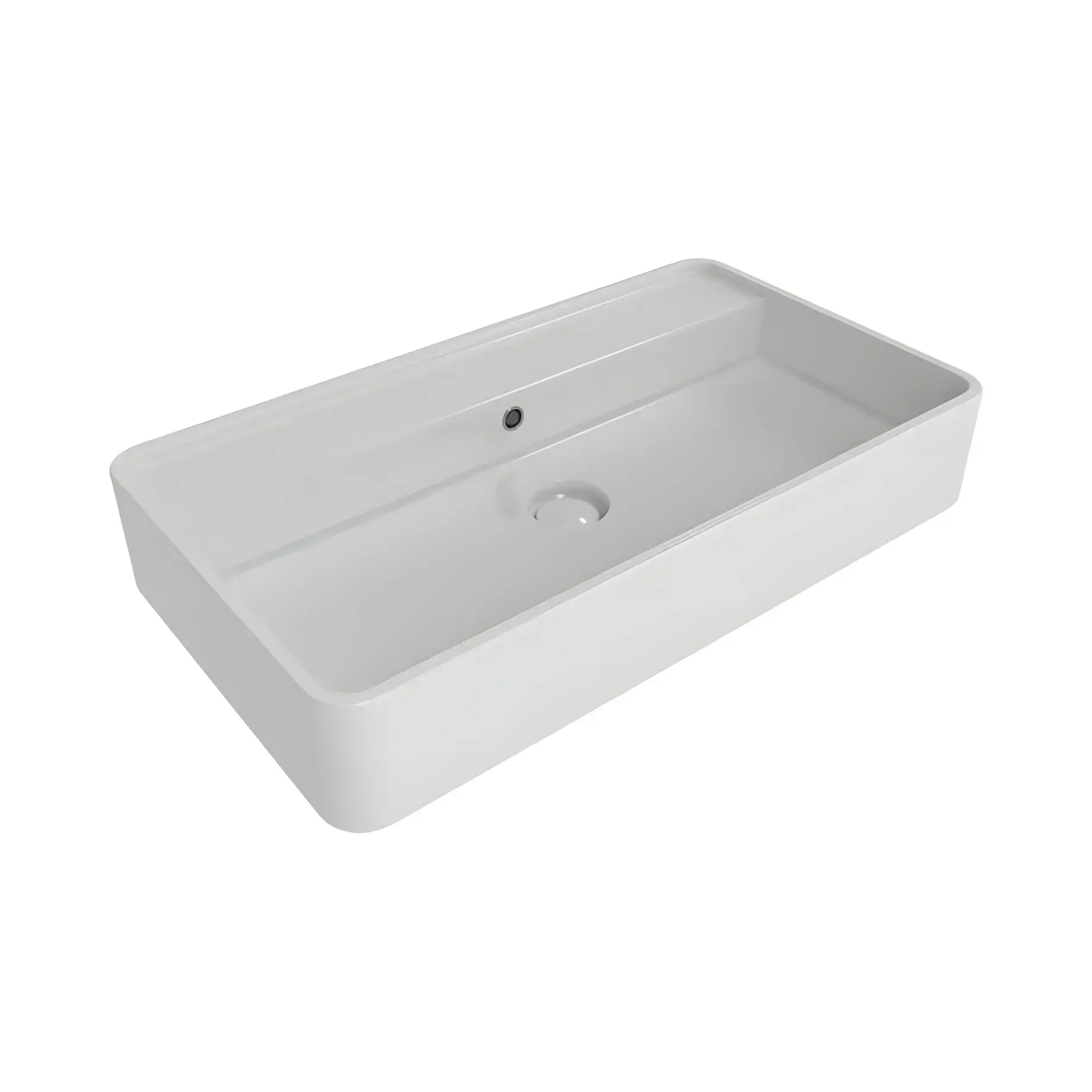 Умивальник Miniwash Flaminia MW75PR Glossy White 75 х 42 см — вид на білому тлі