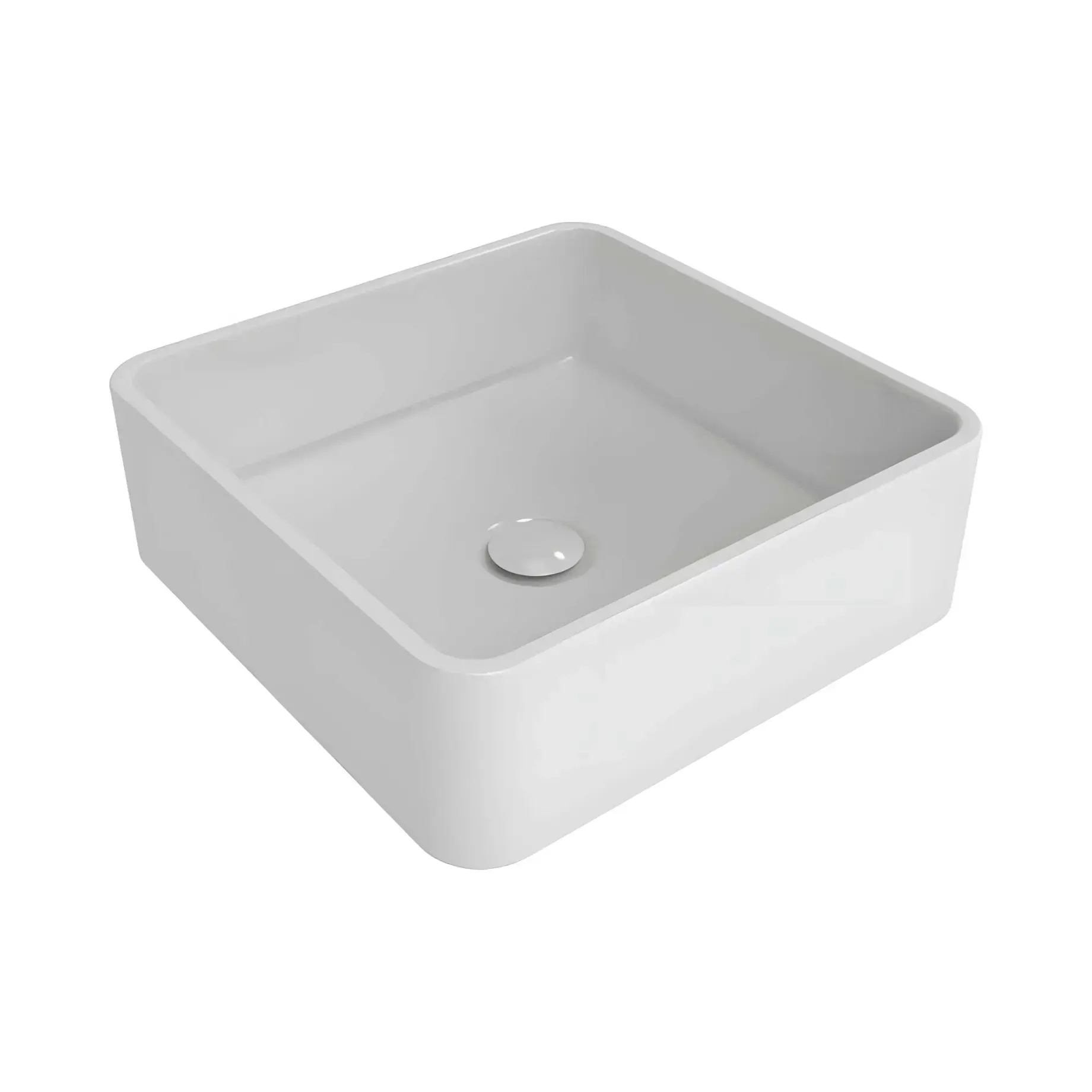 Умивальник Miniwash Flaminia MWL40 Glossy White 40 х 40 см — вид на білому тлі