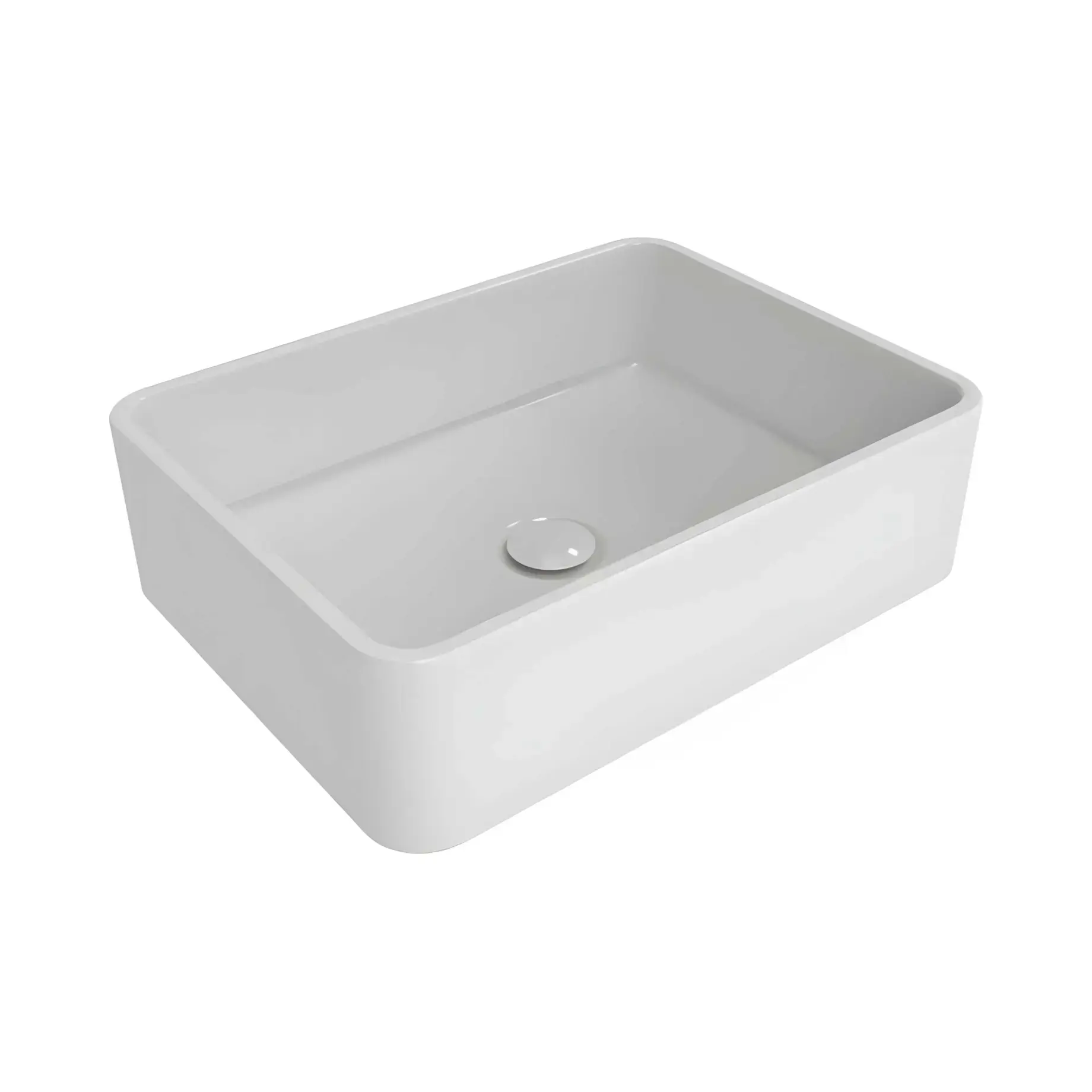 Умивальник Miniwash Flaminia MWL48 Glossy White 48 х 36 см — вид на білому тлі