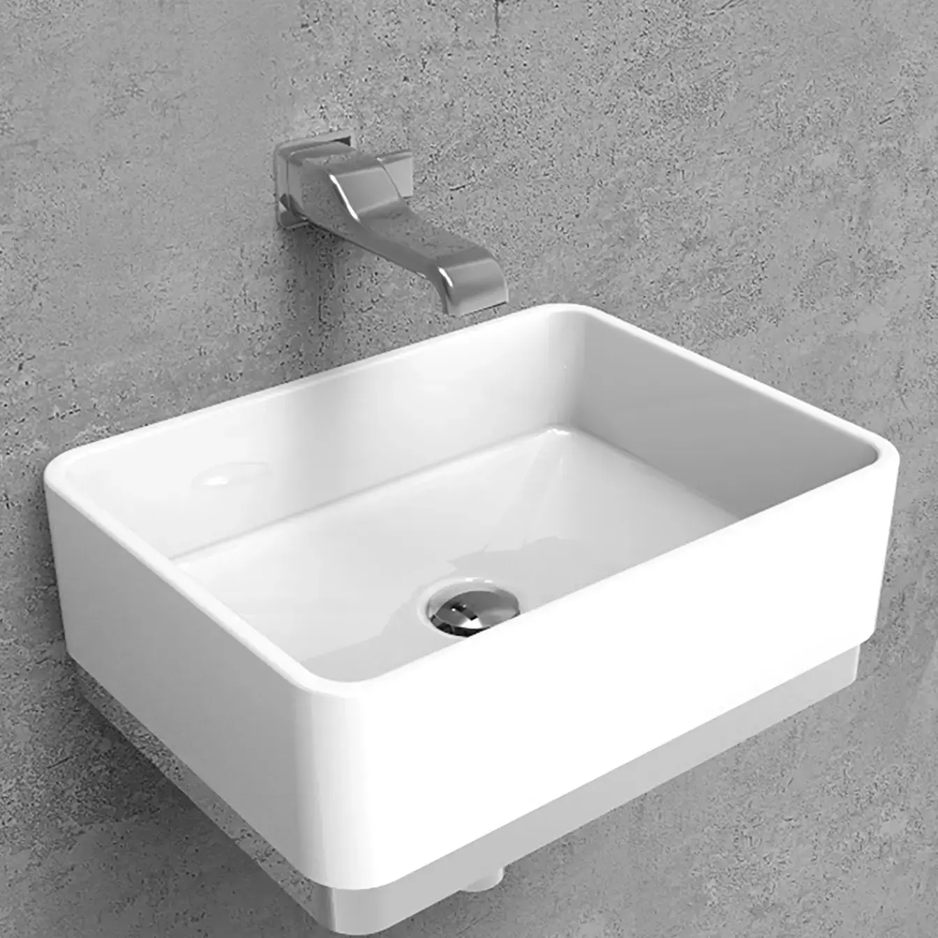 Умивальник Miniwash Flaminia MWL48 — бічний ракурс