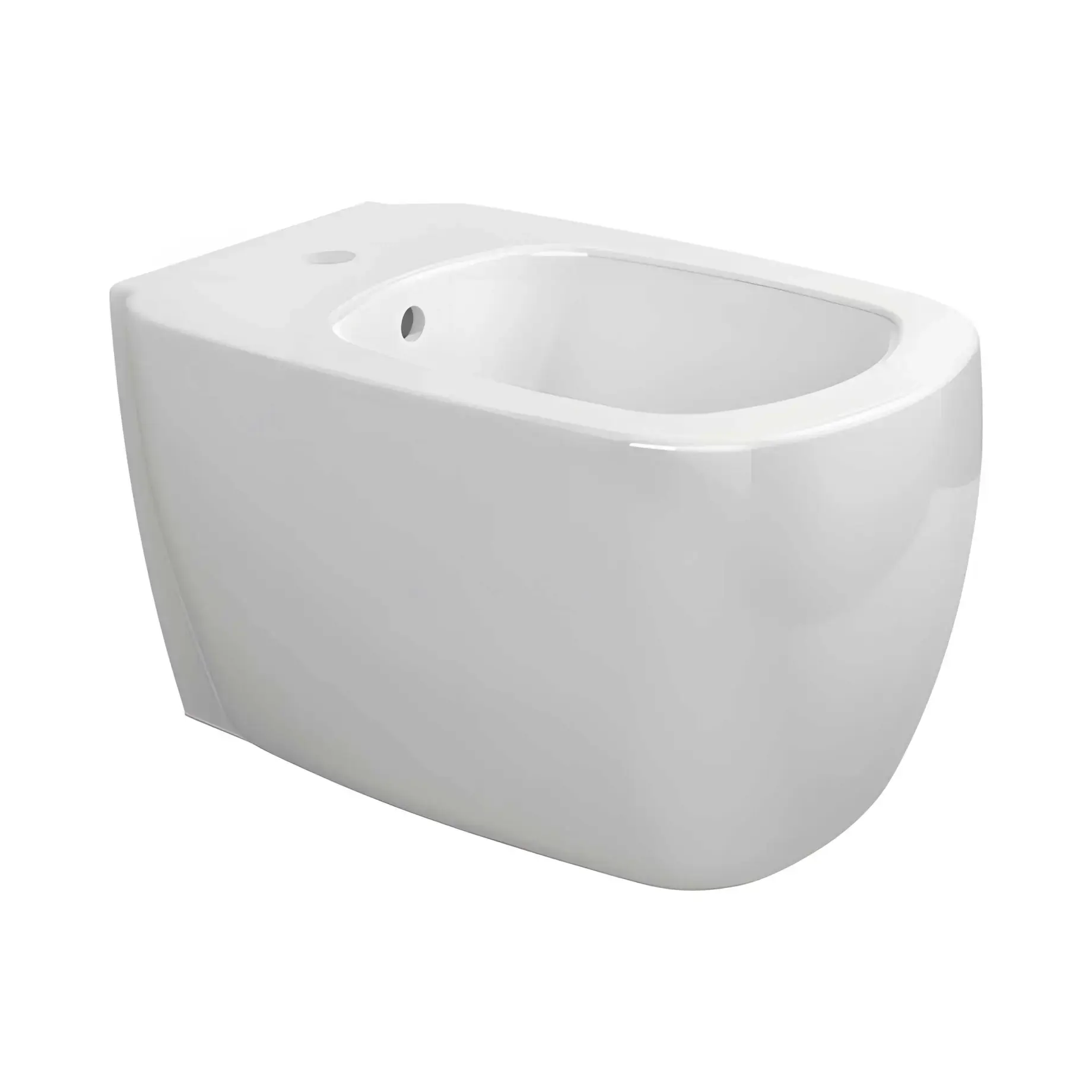 Біде підвісне Mono Flaminia MN218 Bianco Lucido 52 х 35 см — вид на білому тлі