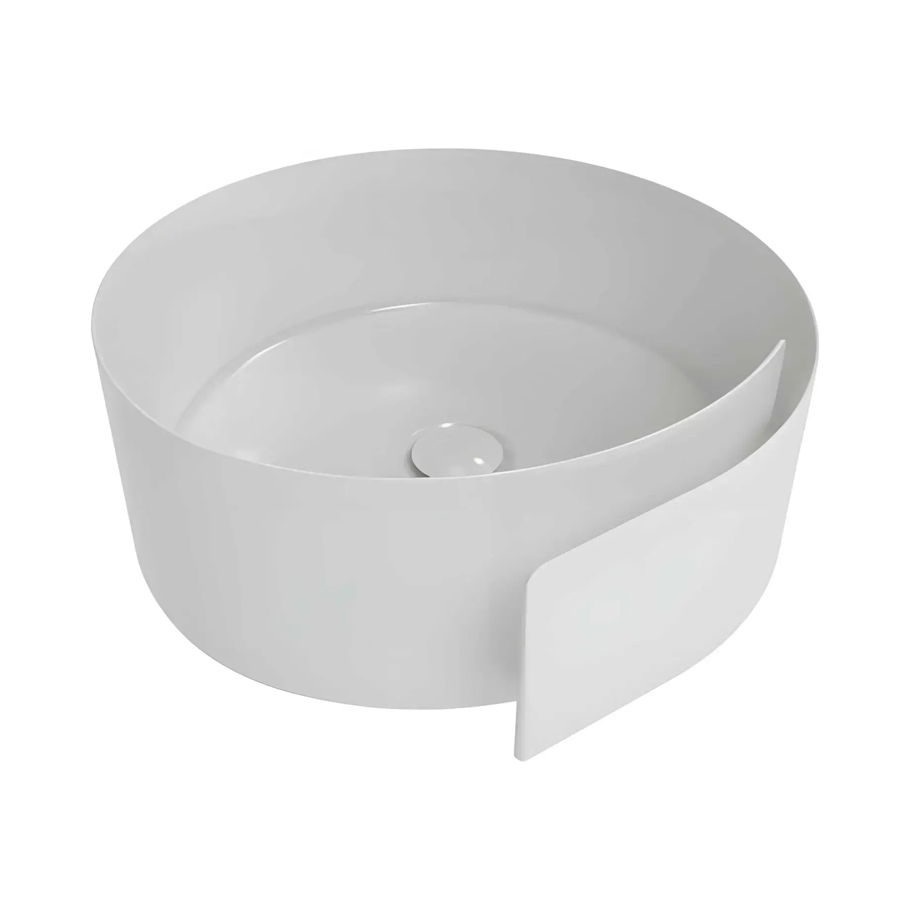 Умивальник Roll Flaminia RL44L Glossy White 44 х 44 см — вид на білому тлі