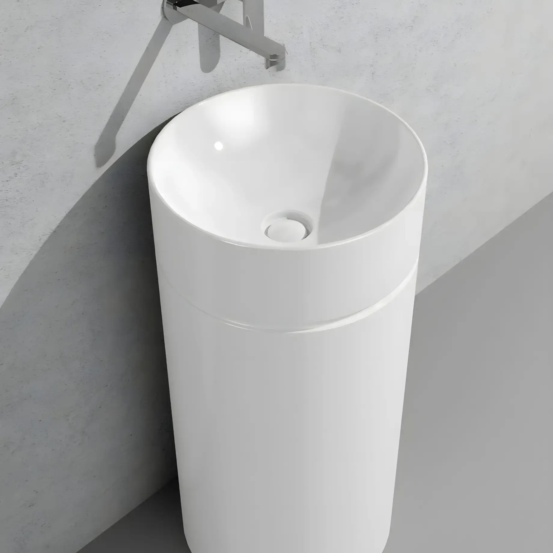 Умывальник MonoTwin Slim Flaminia MTC42P — вид спереди