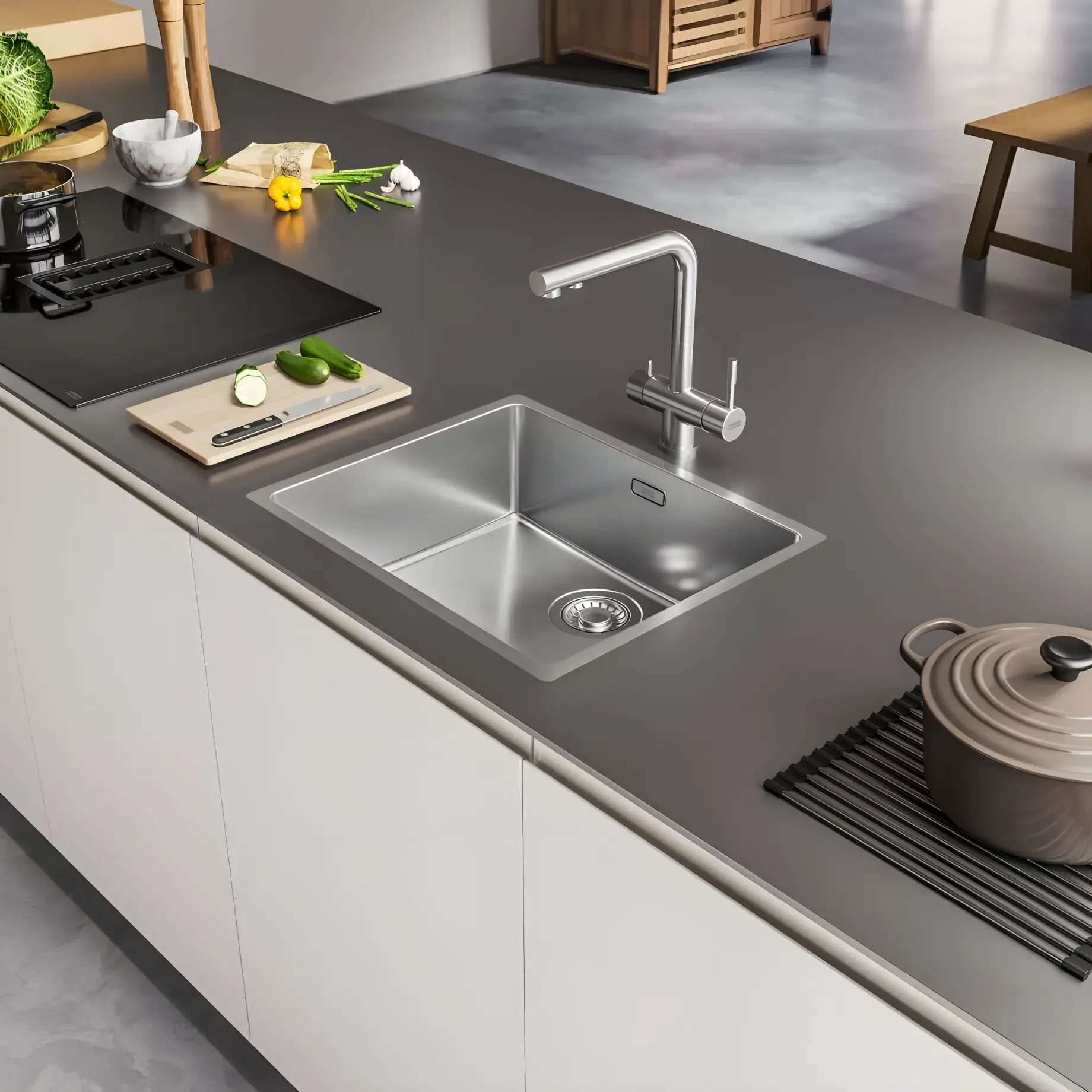 Змішувач для кухні  Atlas Clear Water Franke 120.0179.978 — бічний ракурс