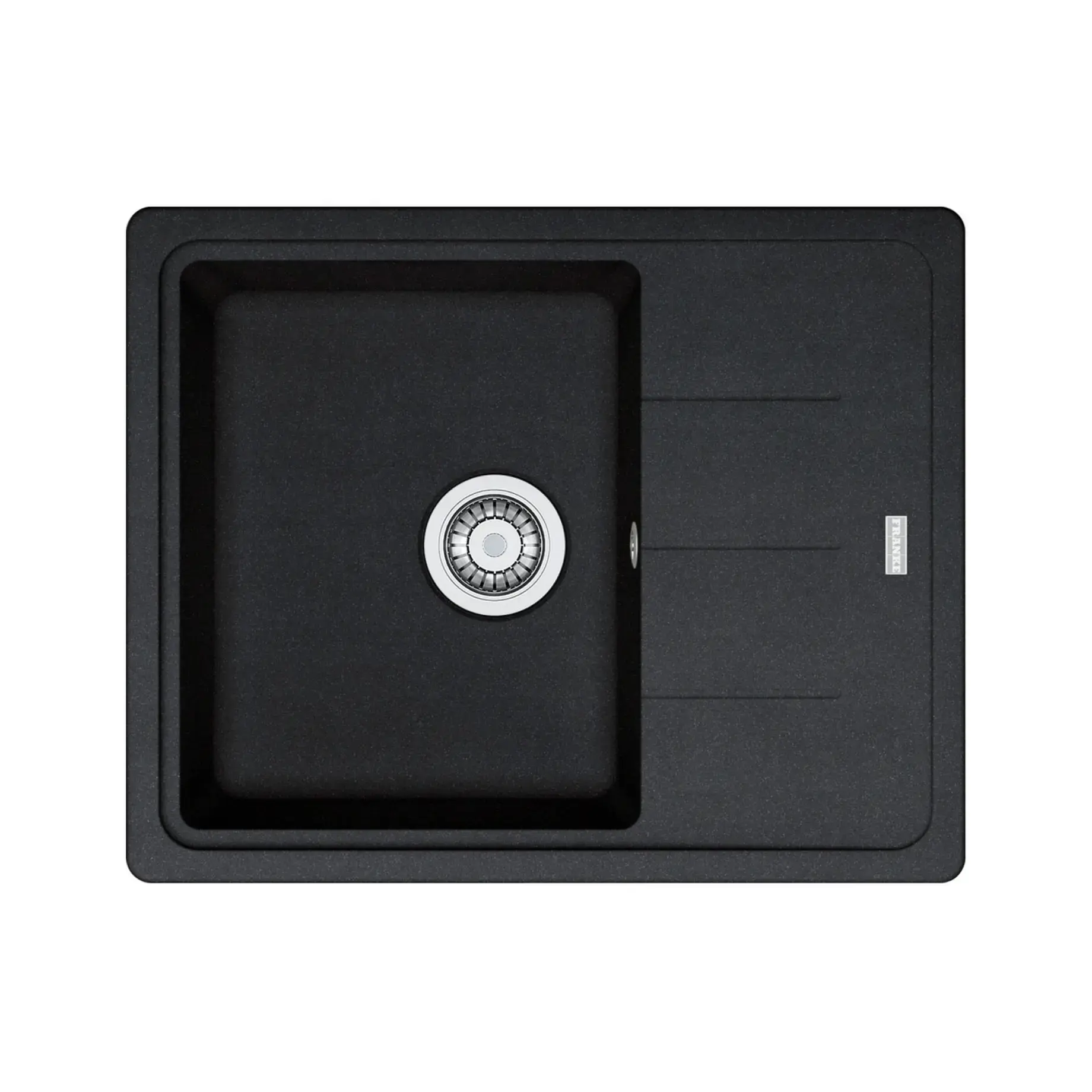 Кухонна мийка  Basis BFG 611-62 Franke 114.0272.580 Onyx 62 х 50 см — вид на білому тлі
