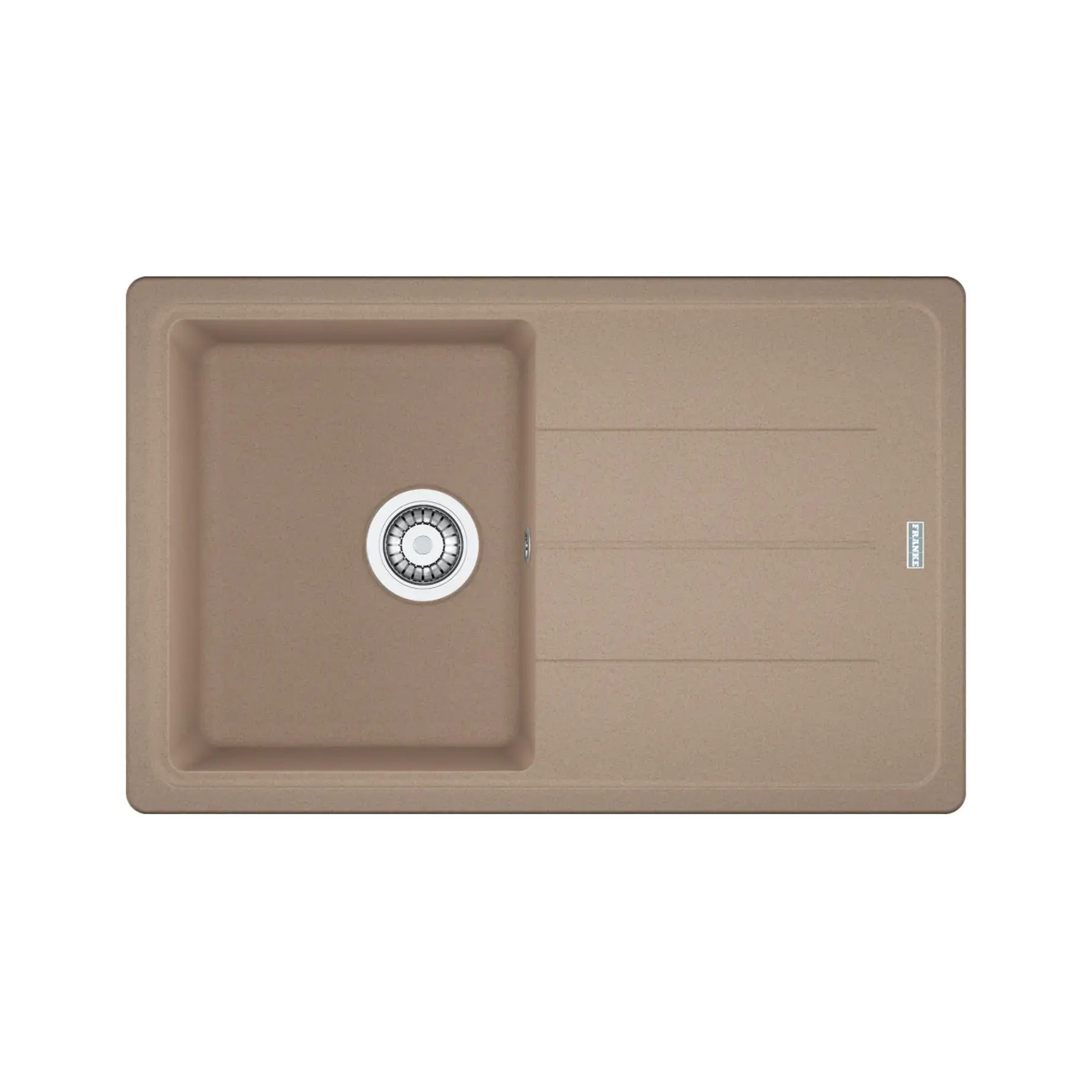 Кухонна мийка  Basis BFG 611-78 Franke 114.0306.793 Almond 78 x 50 см — вид на білому тлі
