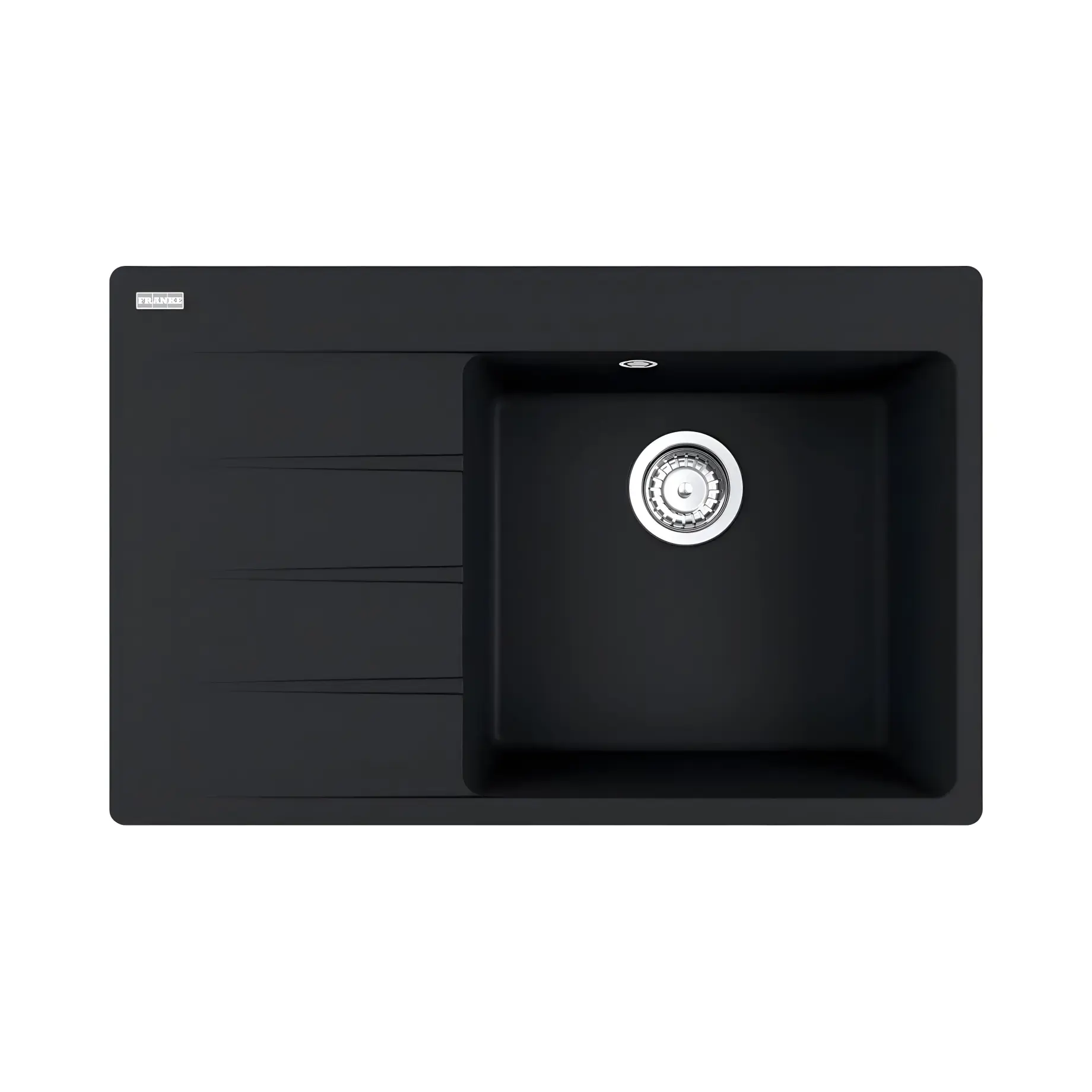 Кухонна мийка  Centro CNG 611-78 TL Franke 114.0630.466 Black Matt 78 x 50 см — вид на білому тлі