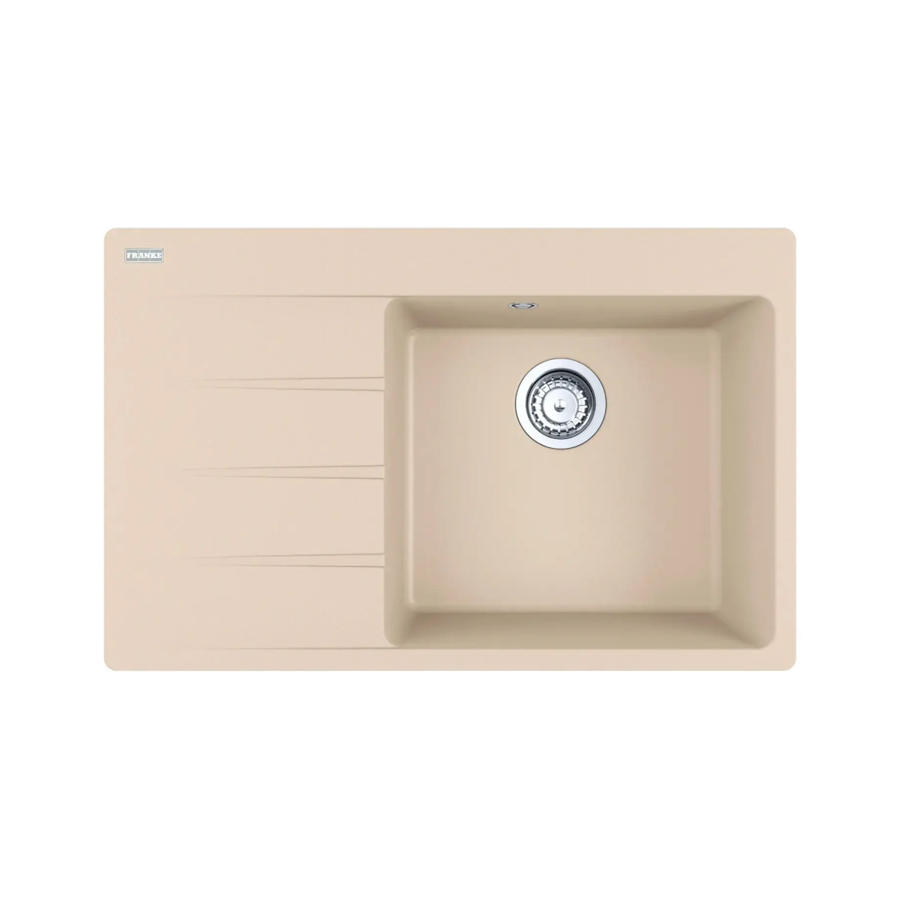 Кухонна мийка  Centro CNG 611-78 TL Franke 114.0630.467 Beige 78 x 50 см — вид на білому тлі