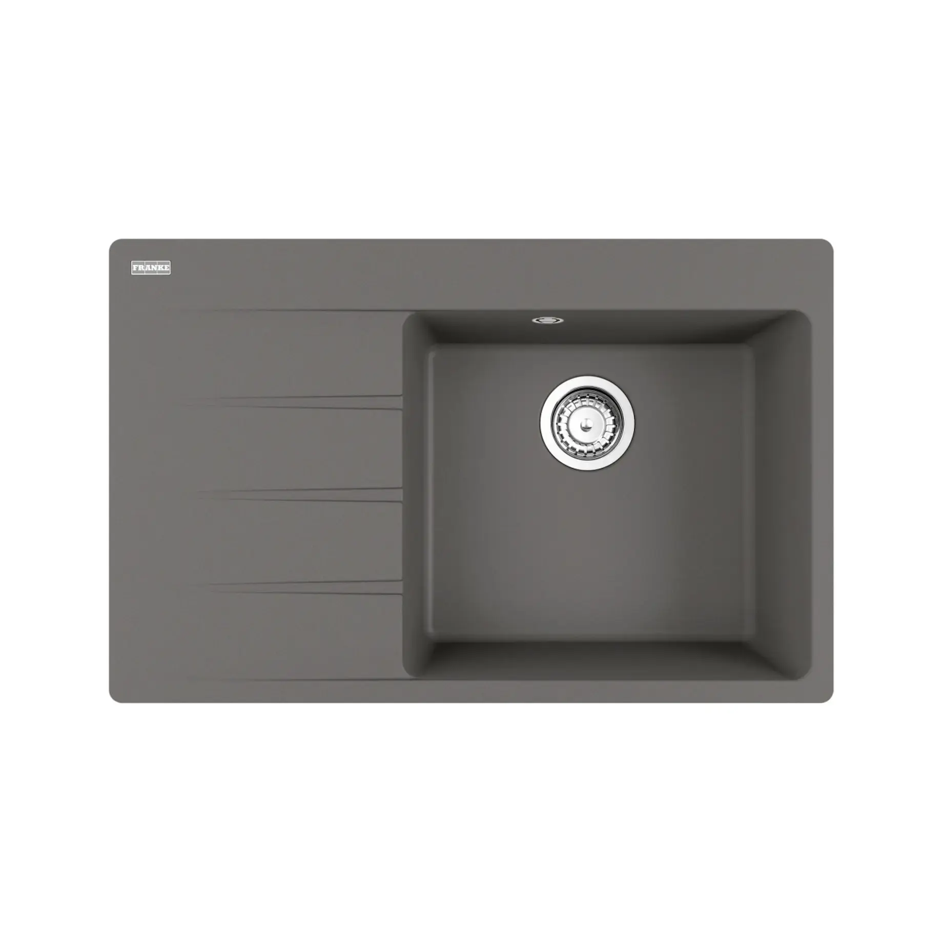 Кухонная мойка Centro CNG 611-78 TL Franke 114.0630.469 Stone Grey — вид на белом фоне