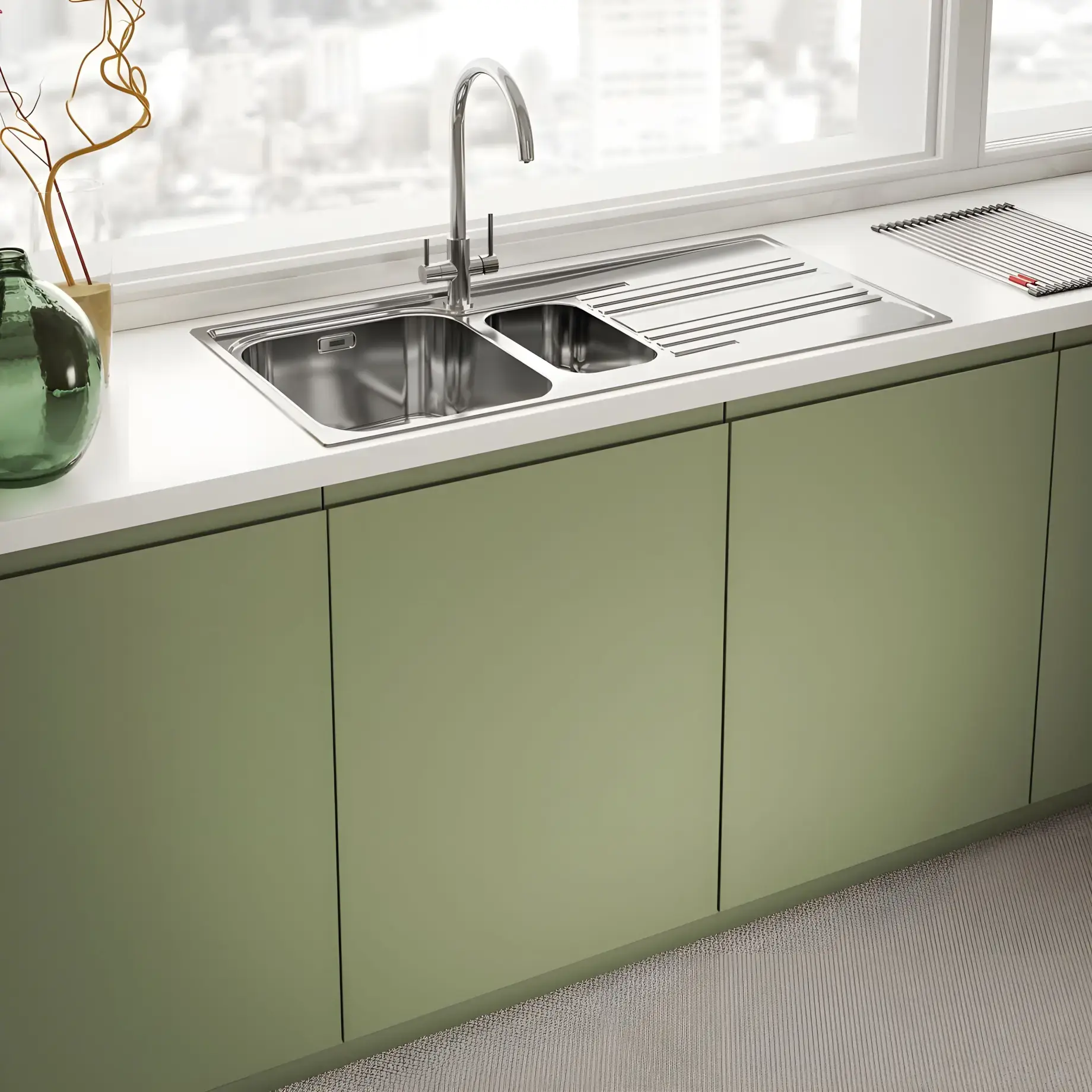 Змішувач для кухні  з фільтром Lina Clear Water Franke 160.0702.660 Chrome — вид спереду