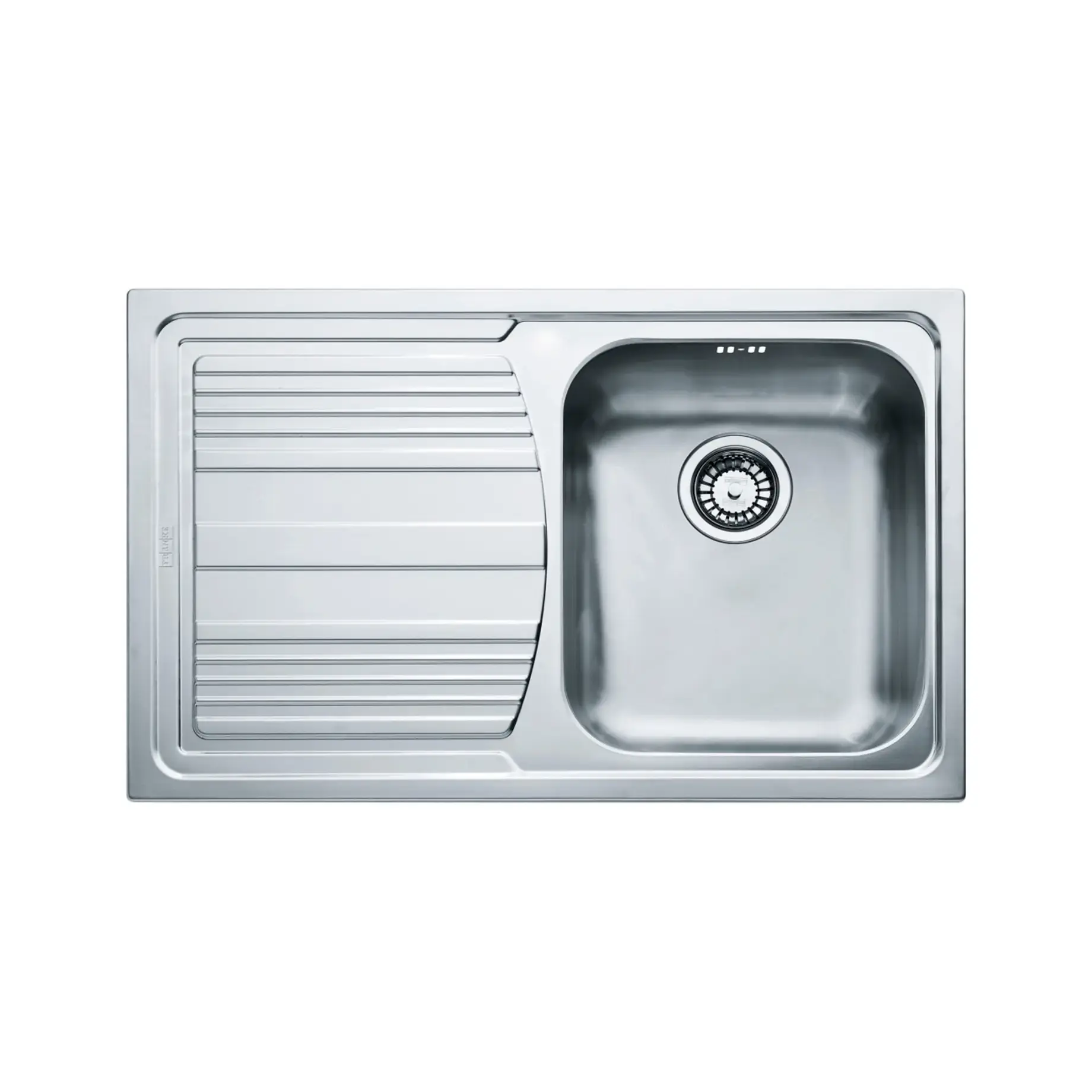 Кухонна мийка  Logica line LLL 611-79 Franke 101.0381.809 Stainless Steel 79 x 50 см — вид на білому тлі