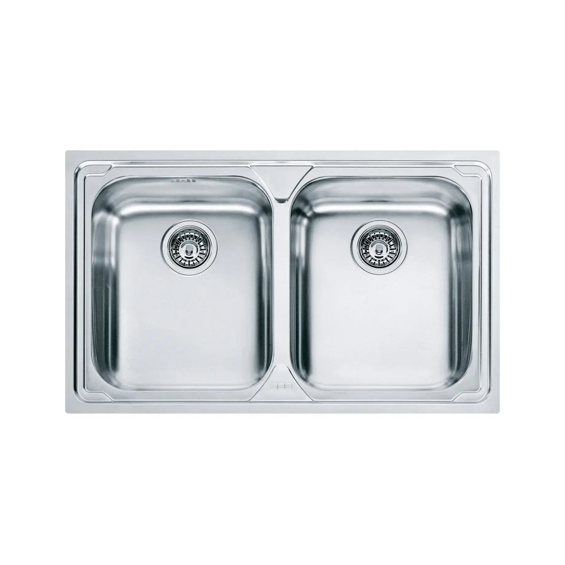 Кухонна мийка  Logica LLL 620-79 Franke 101.0381.839 Stainless Steel 79 x 50 см — вид на білому тлі
