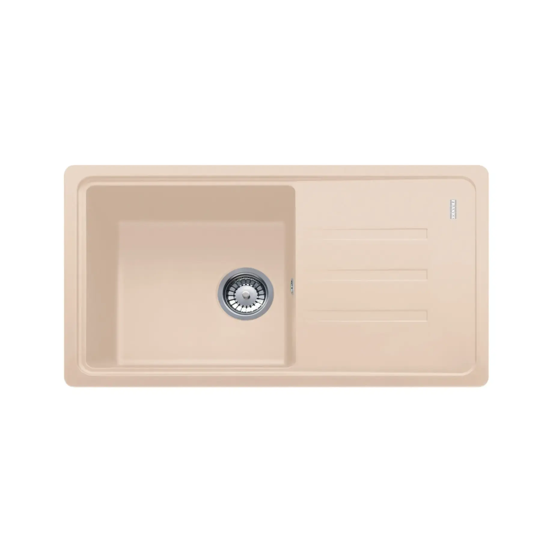 Кухонна мийка Malta BSG 611-78 Franke 114.0375.036 Beige 78 x 43.5 см — вид на білому тлі