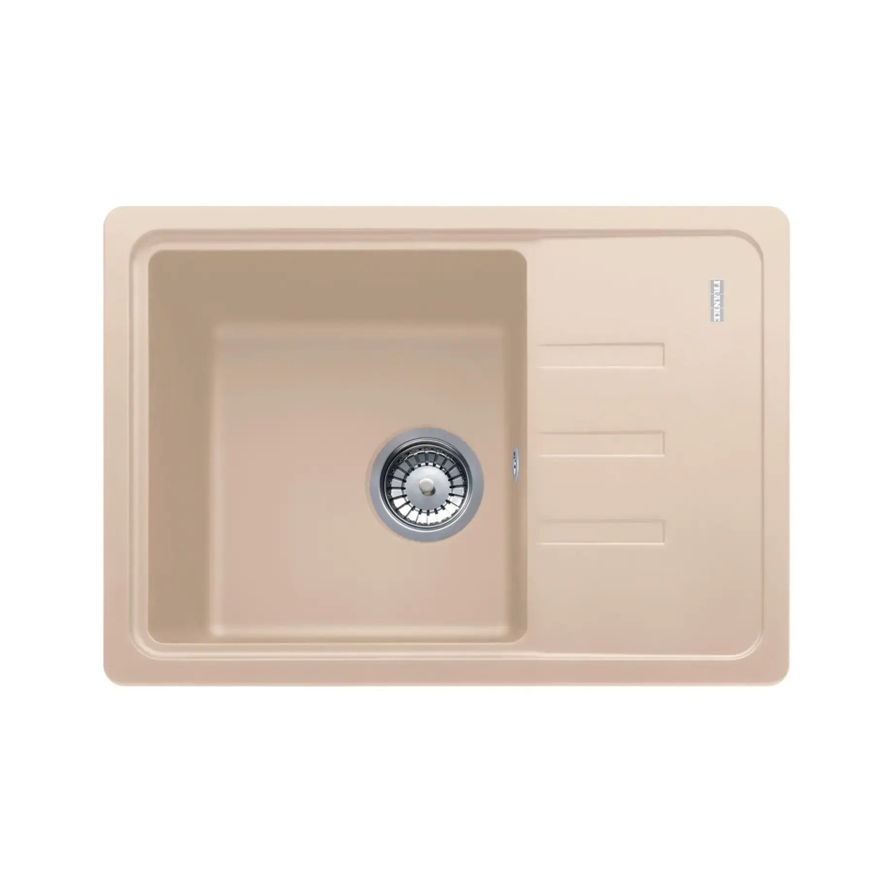 Кухонна мийка Malta BSG 611-62 Franke 114.0375.045 Beige 62 х 43.5 см — вид на білому тлі