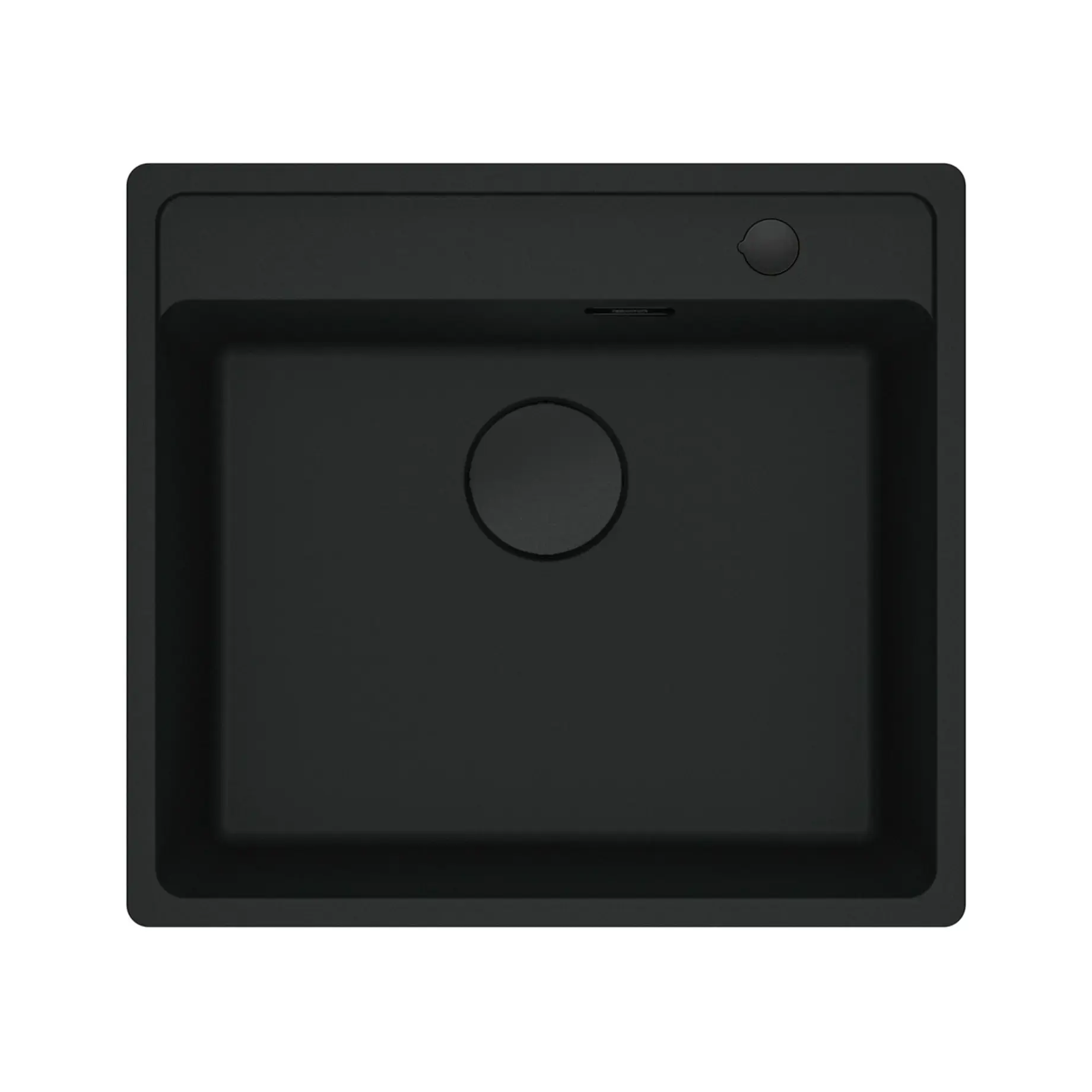 Кухонна мийка Maris MRG 610-52 TL Franke 114.0699.231 Black Matt — вид на білому тлі